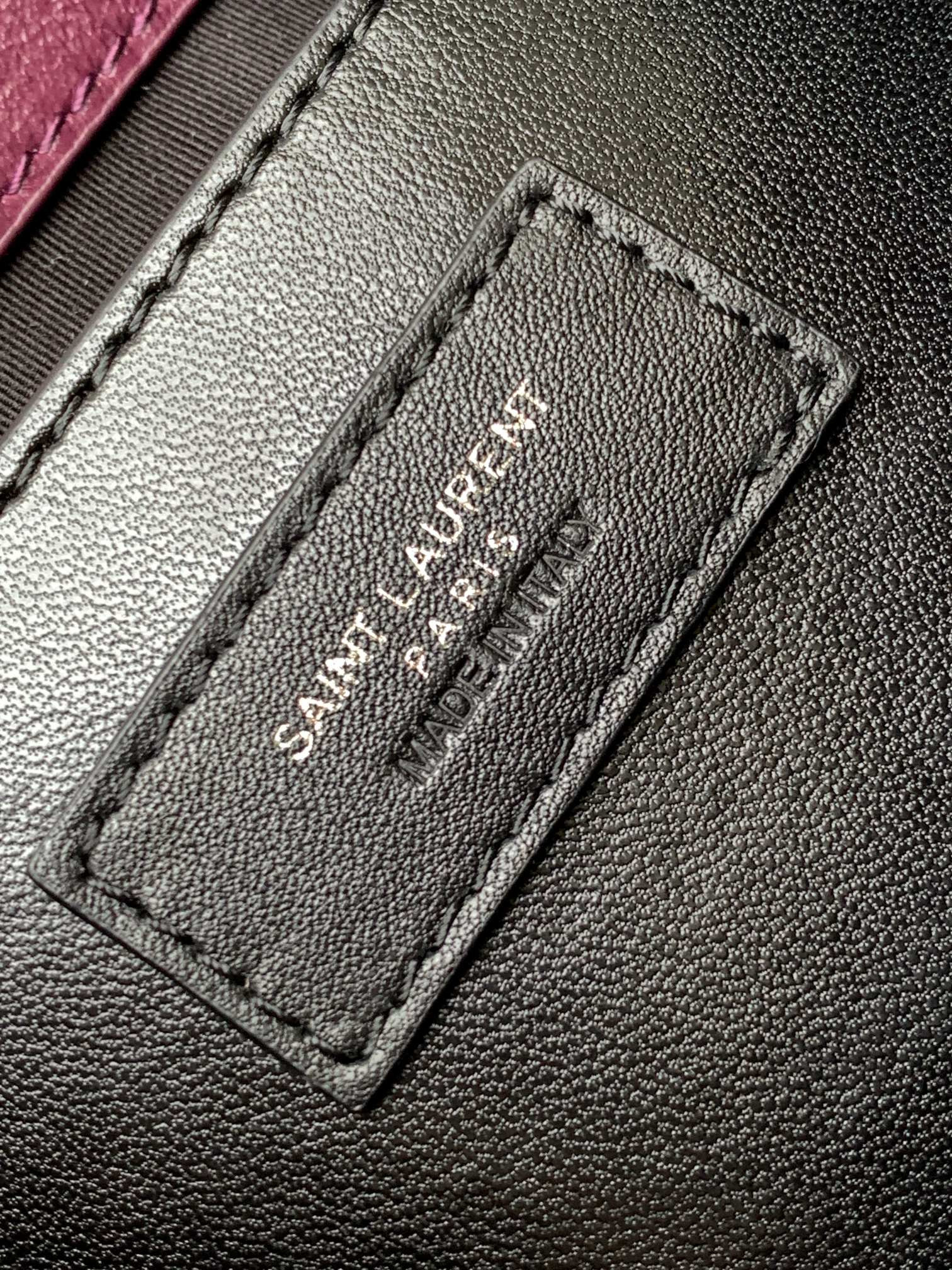Y*L NIKI BABY IN VINTAGE LEATHER PURPLE 8.2 X 6 X 2.9 INCHES