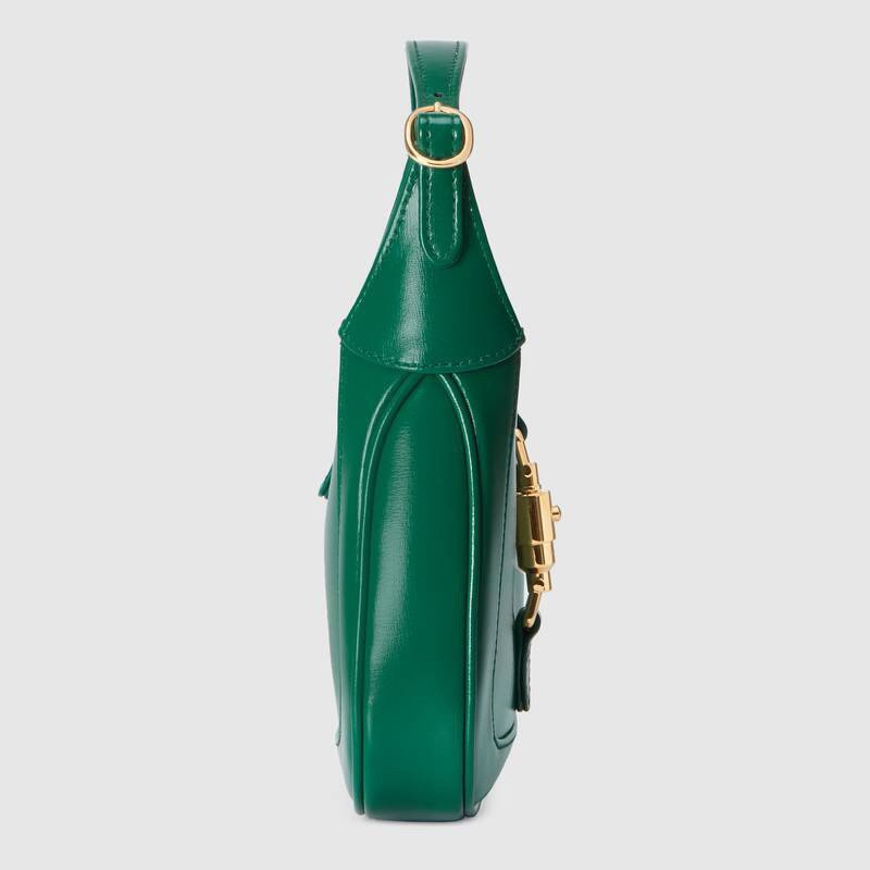 G*u*i JACKIE 1961 MINI SHOULDER BAG Green 7.5"W x 5.1"H x 1.2"D