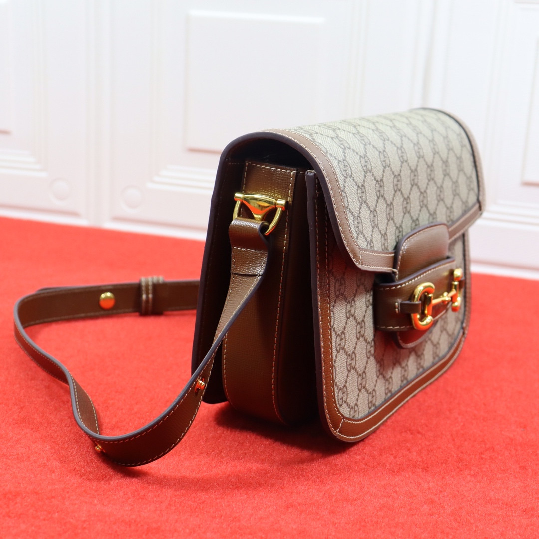 G*u*i HORSEBIT 1955 SHOULDER BAG 9.8"W x 7"H x 3.1"D