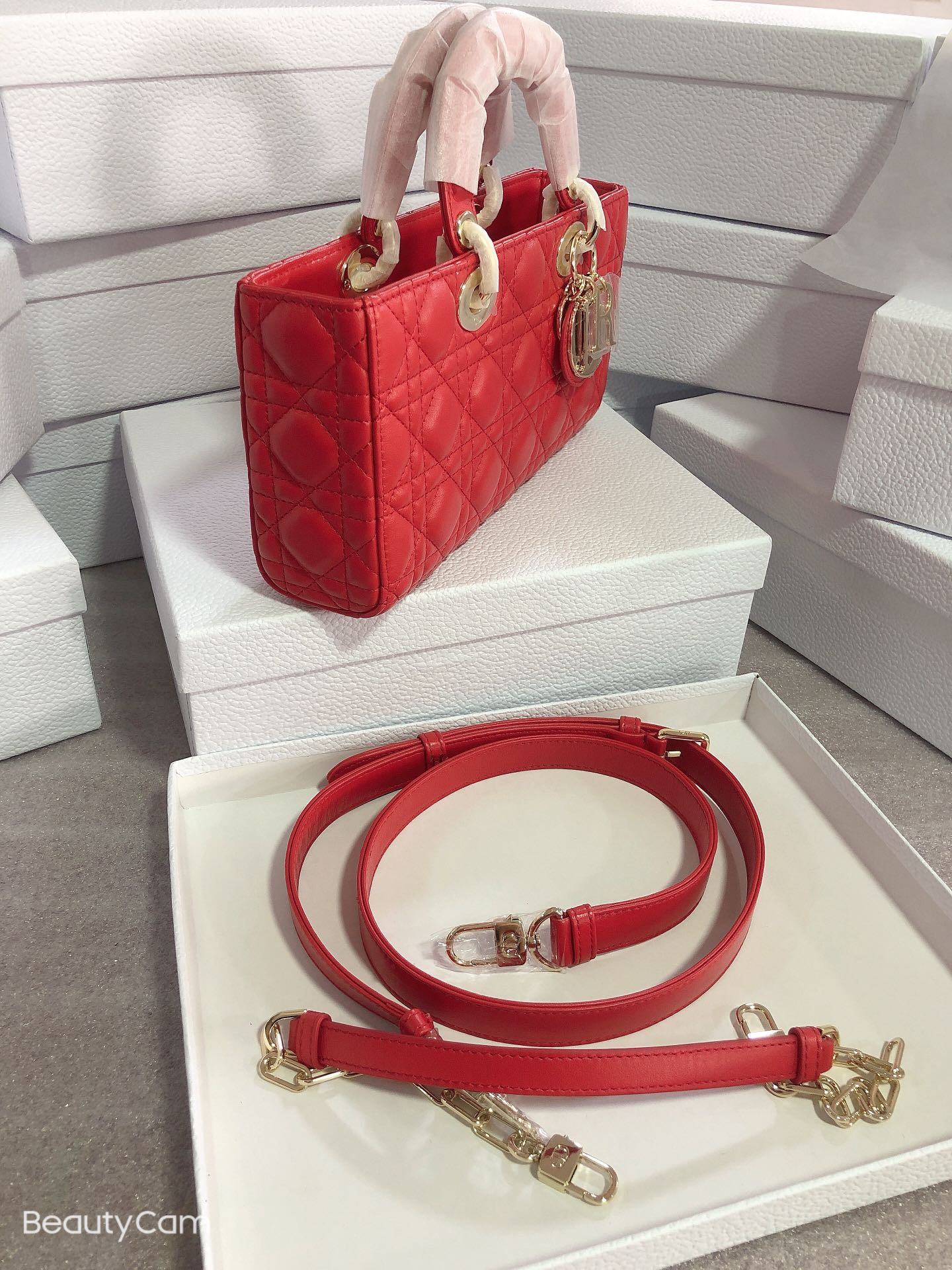 D*0r Lady D-Joy bag medium RED 26 x 13.5 x 5 cm