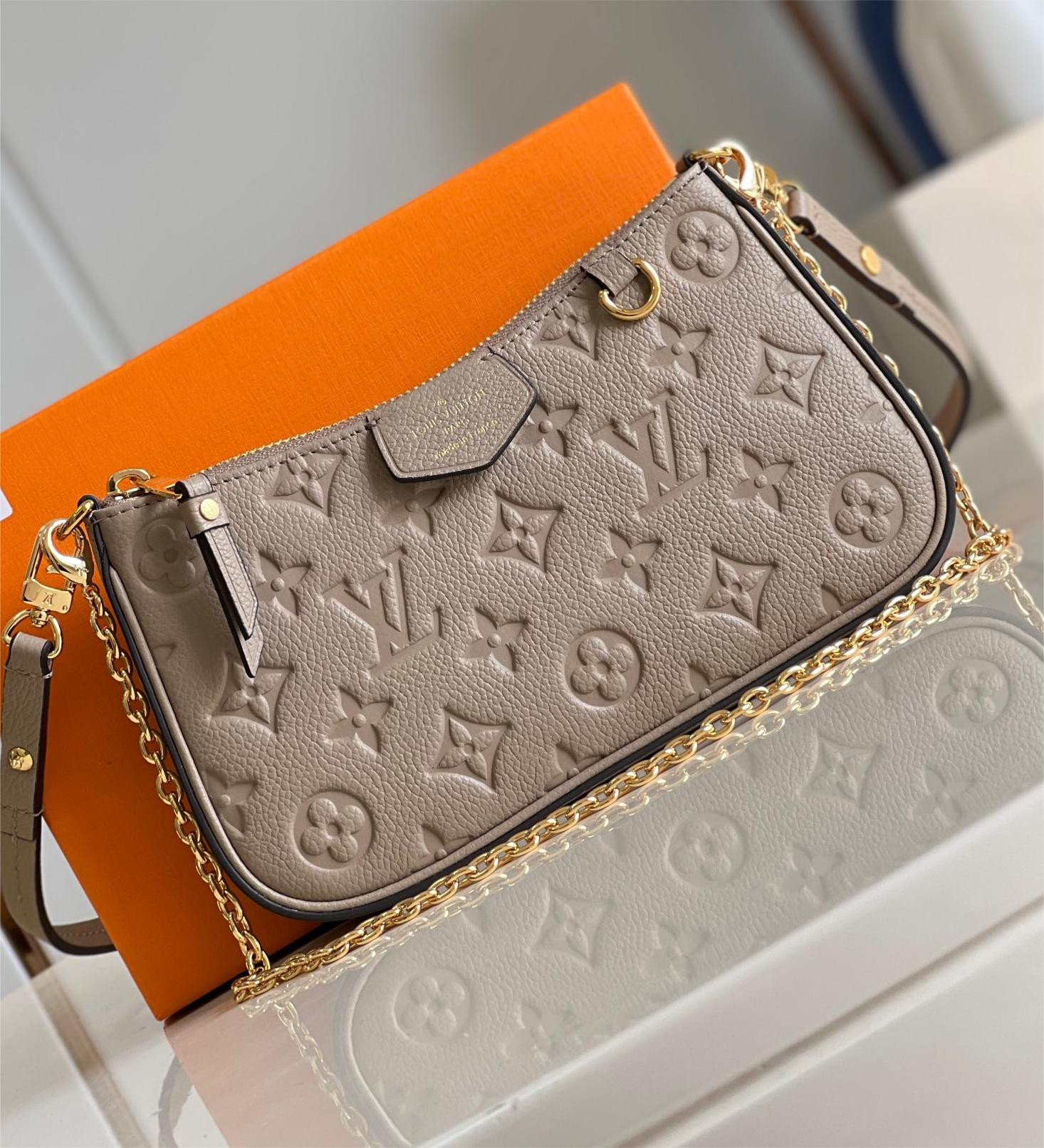 LV EASY POUCH ON STRAP M80347 7.5 x 4.5 x 1.2 inches
