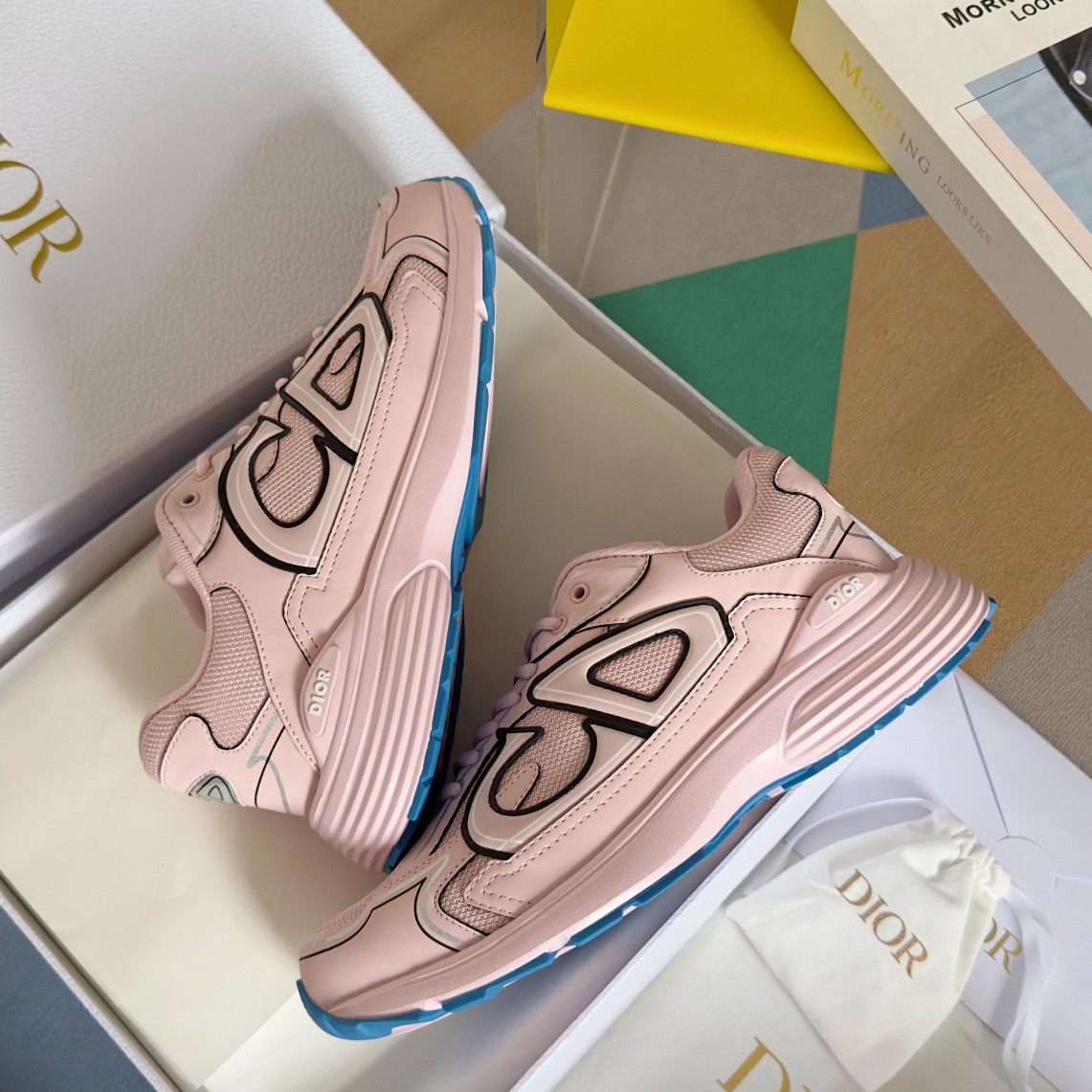 UA D*0r B30 Sneaker Pale Pink Mesh and Technical Fabric