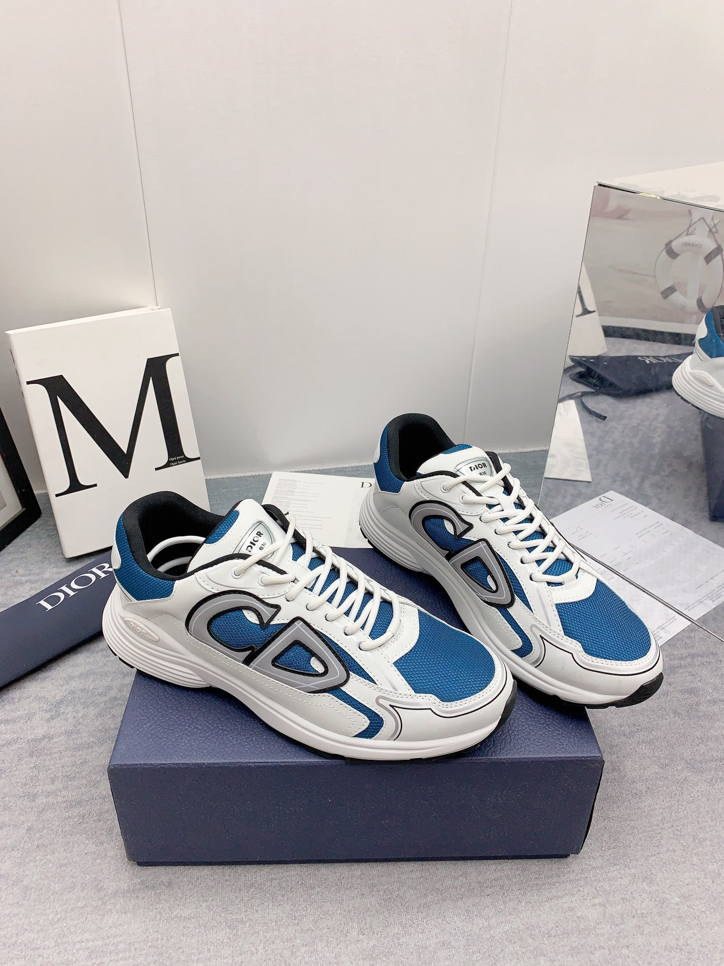 UA D*0r B30 Blue Mesh White Technical Fabric
