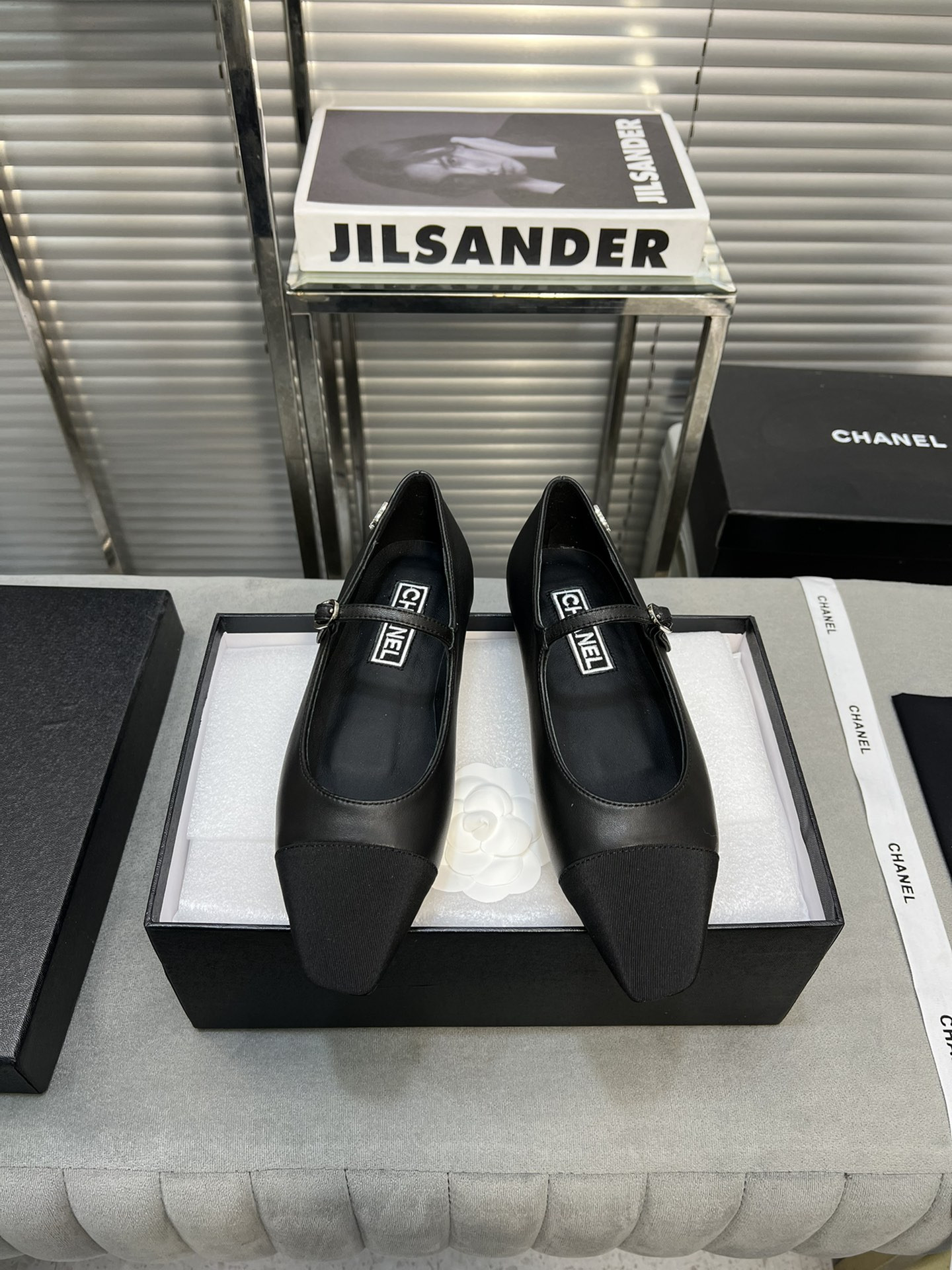 UA Ch*el MARY JANES Lambskin