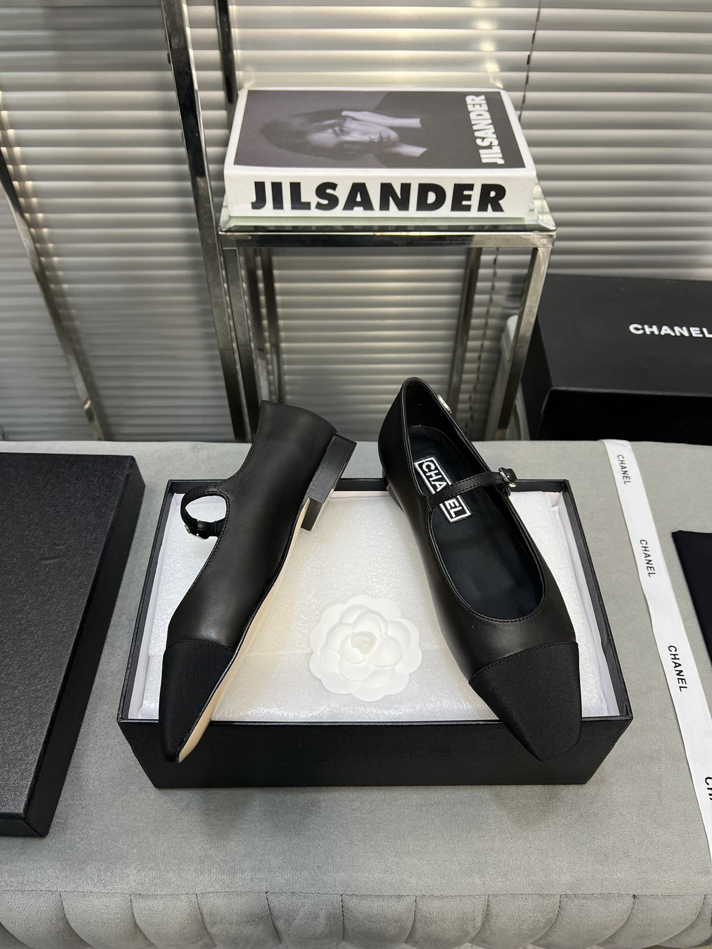 UA Ch*el MARY JANES Lambskin