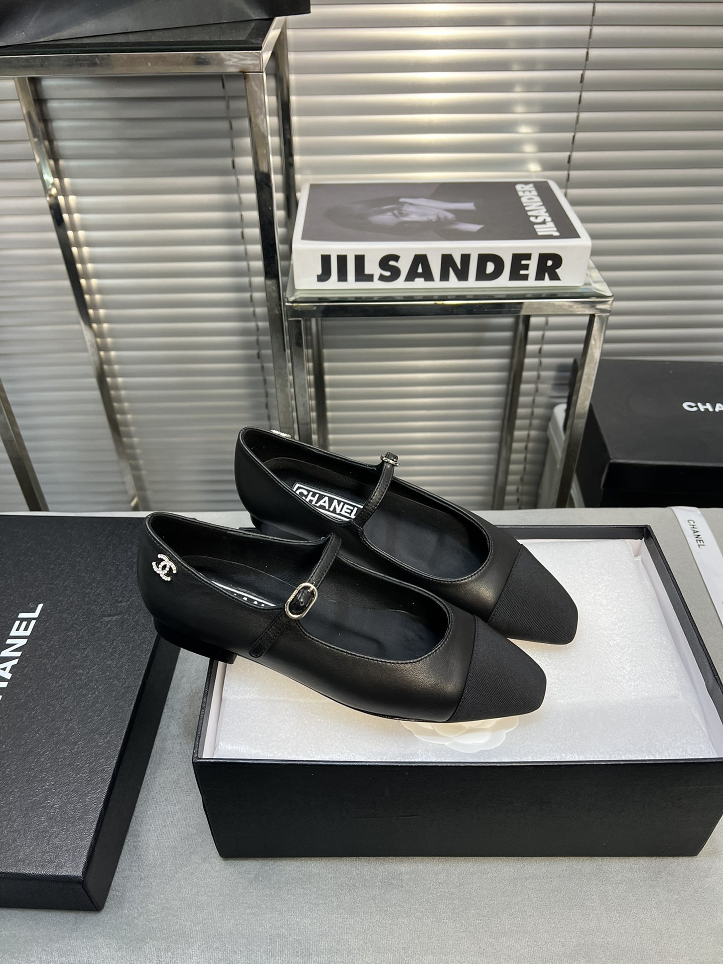 UA Ch*el MARY JANES Lambskin