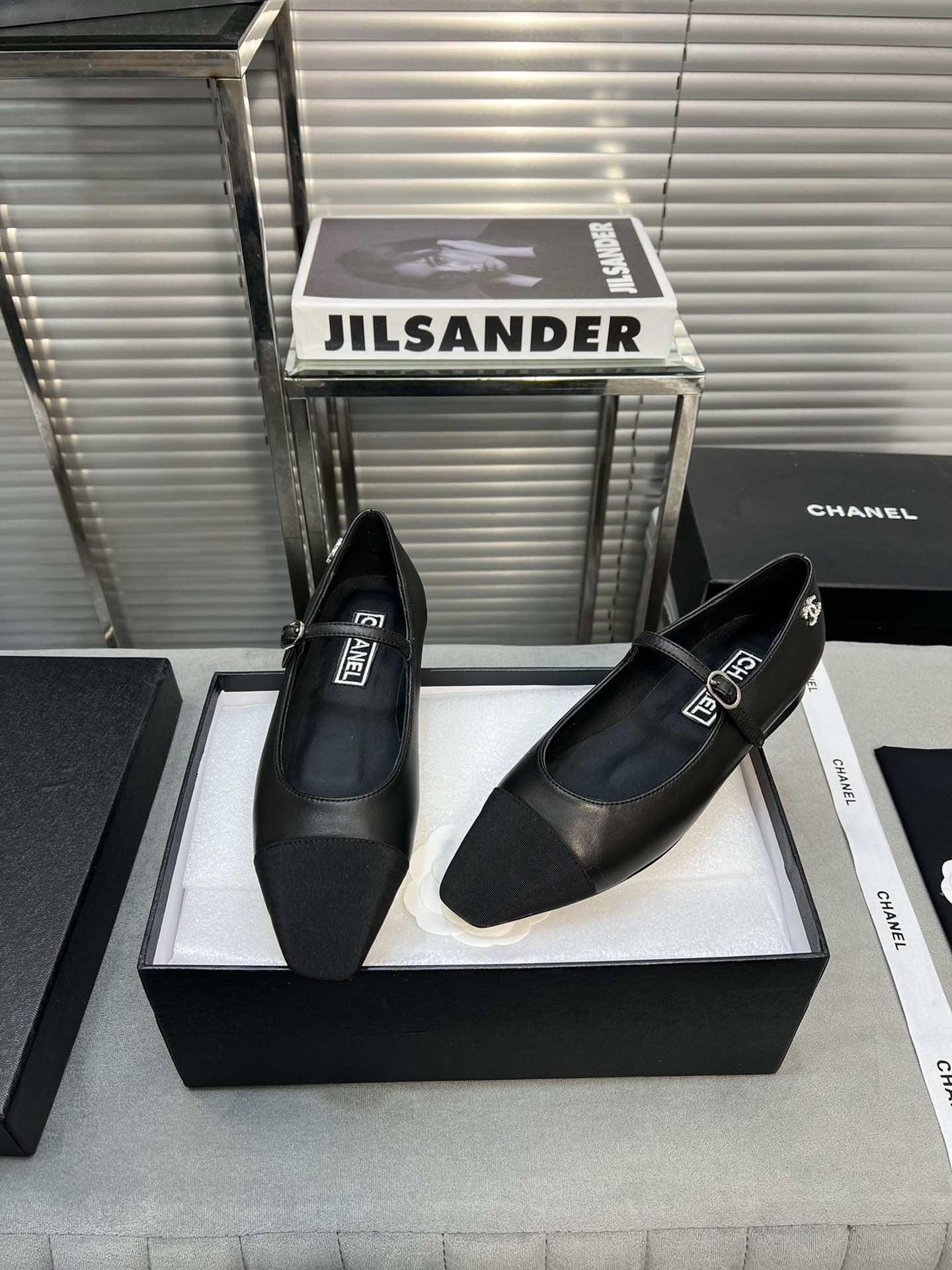 UA Ch*el MARY JANES Lambskin
