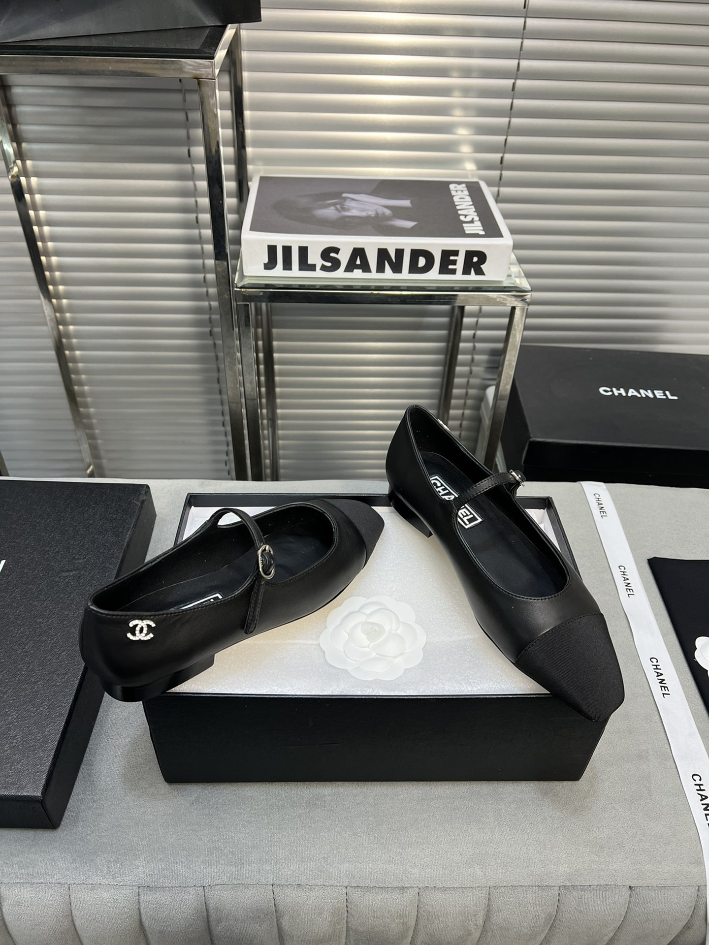 UA Ch*el MARY JANES Lambskin