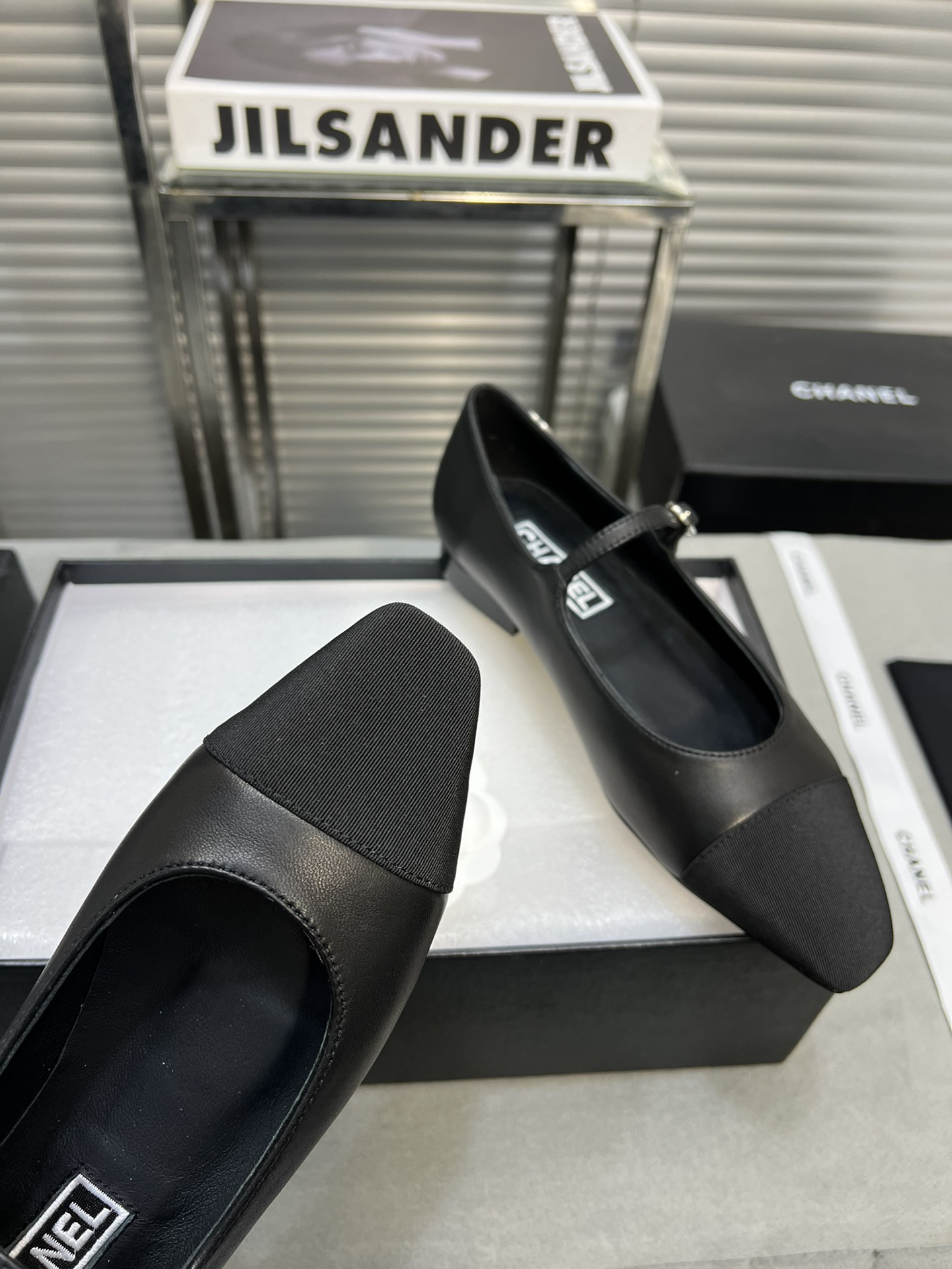 UA Ch*el MARY JANES Lambskin