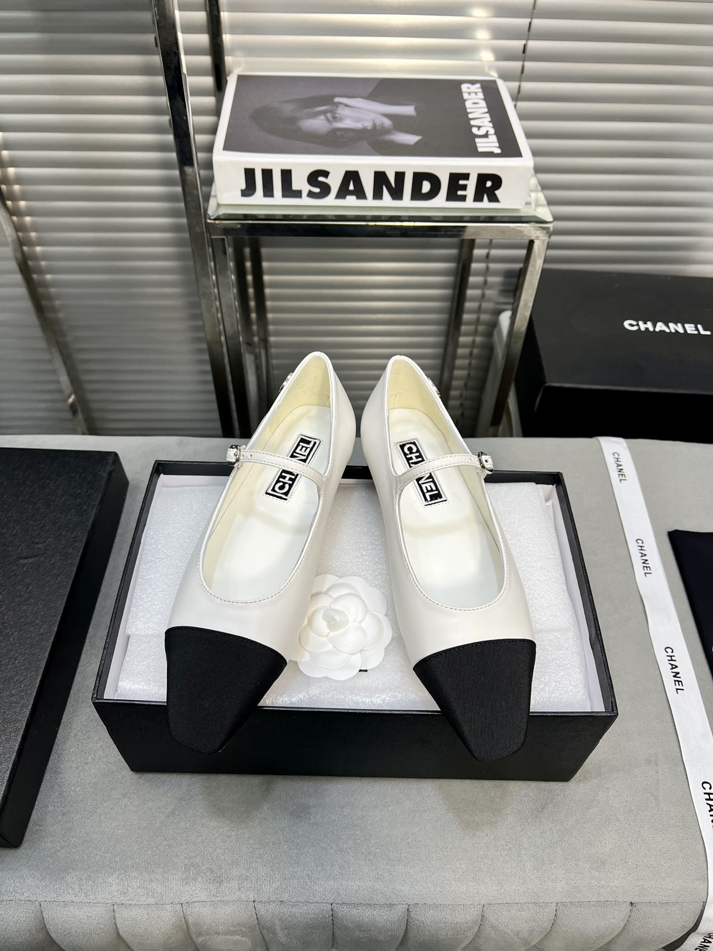 UA Ch*el MARY JANES Lambskin