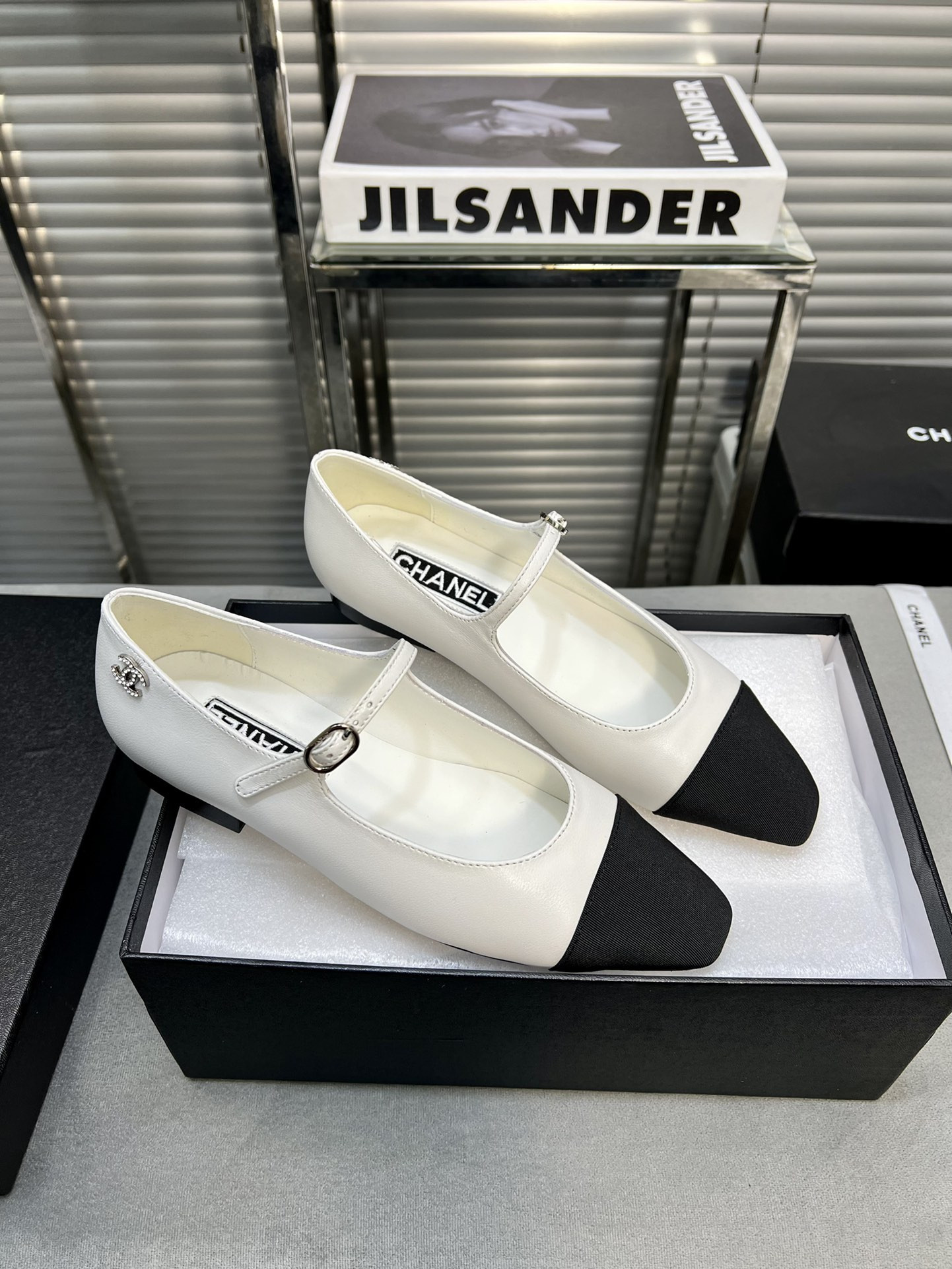 UA Ch*el MARY JANES Lambskin