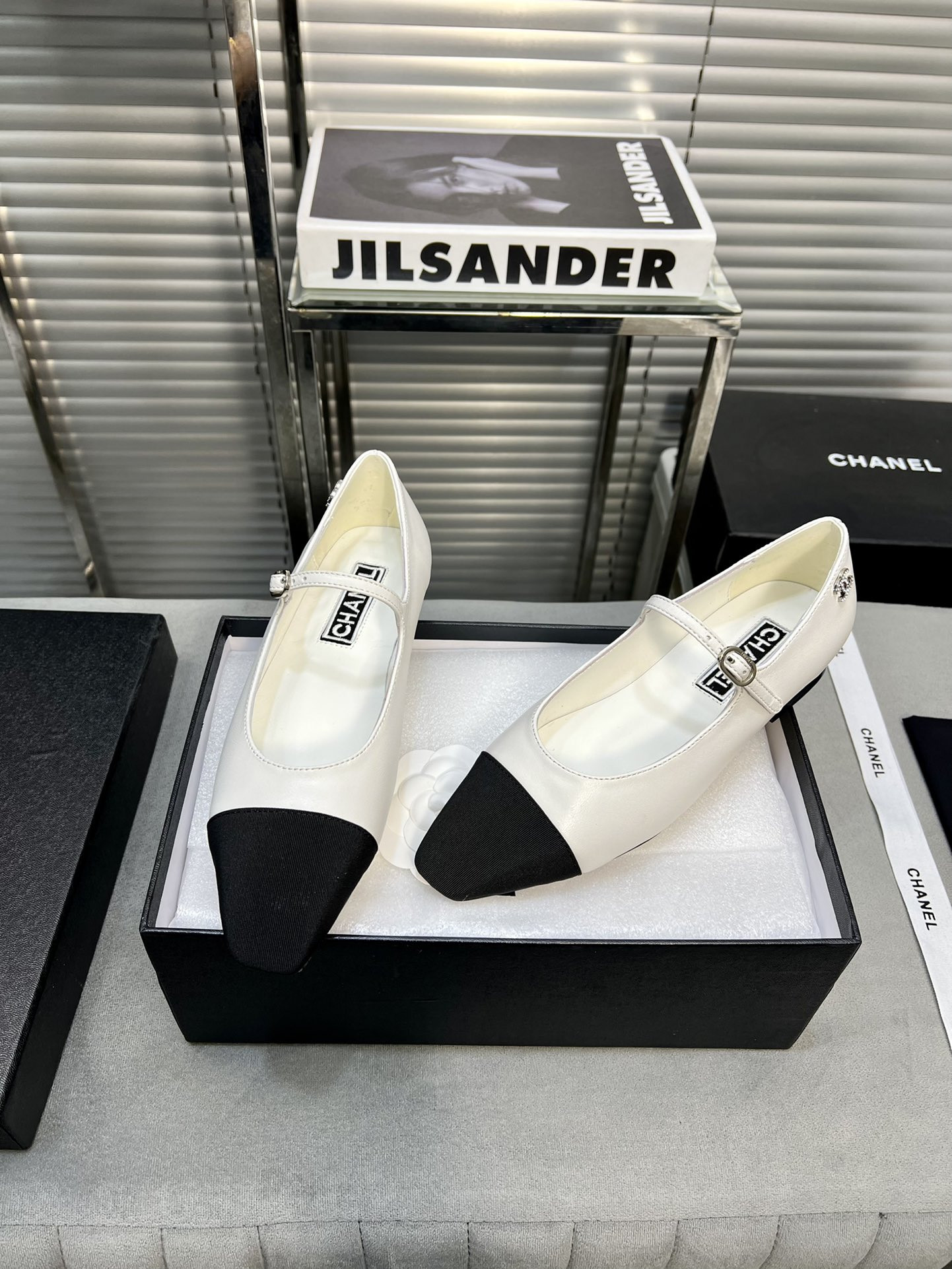UA Ch*el MARY JANES Lambskin