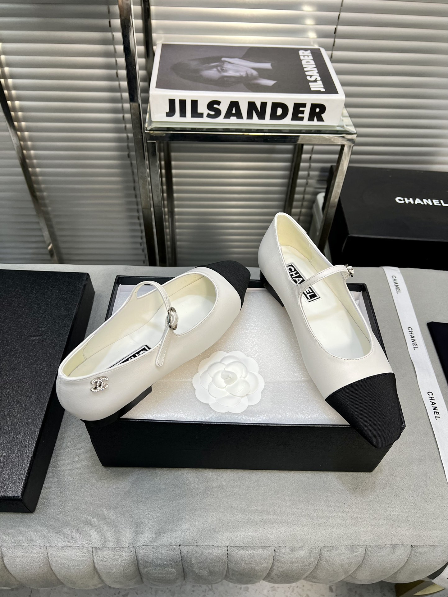 UA Ch*el MARY JANES Lambskin