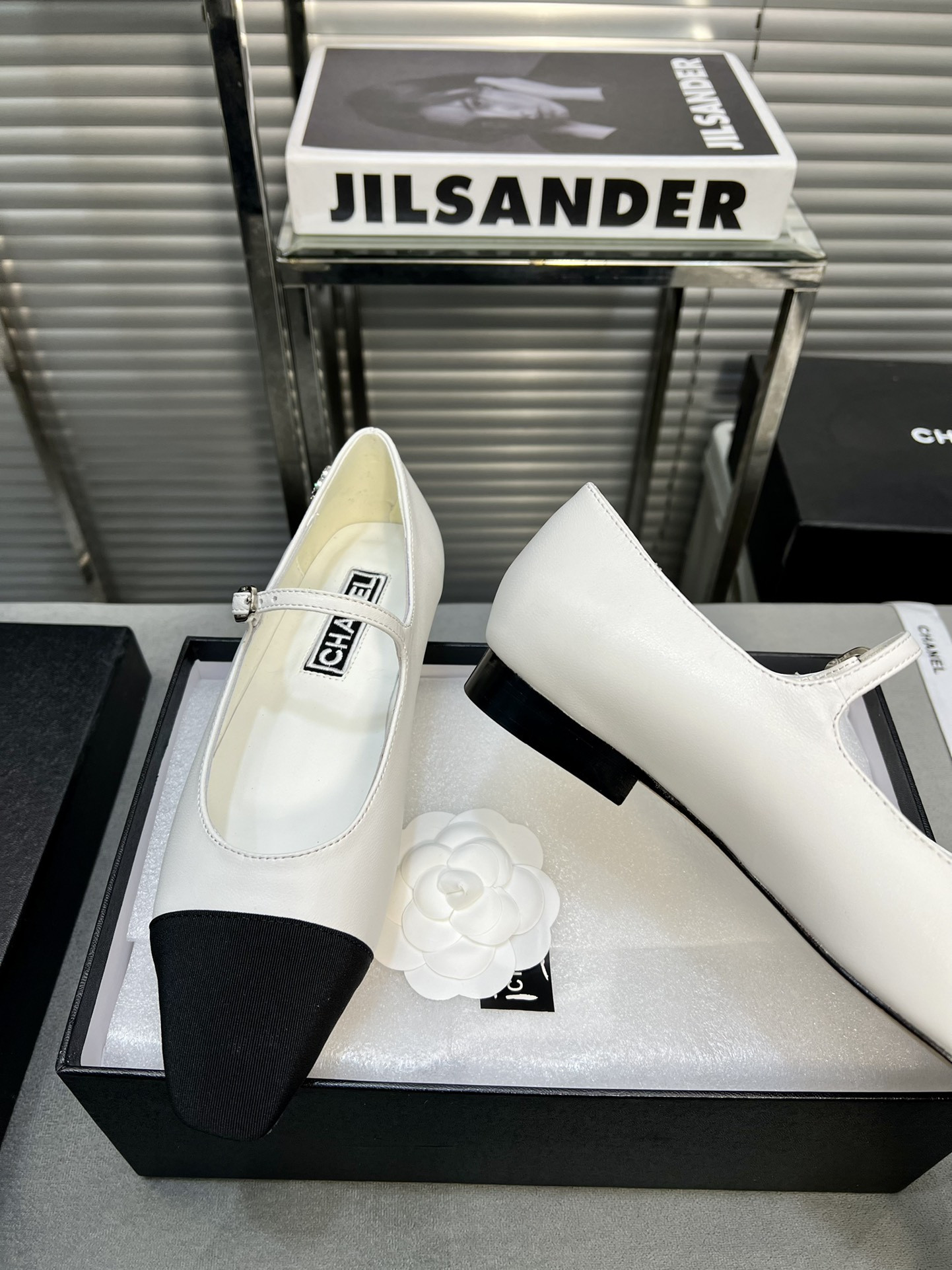 UA Ch*el MARY JANES Lambskin