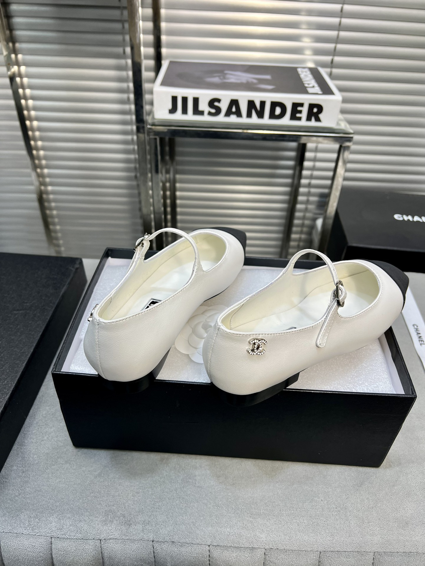 UA Ch*el MARY JANES Lambskin
