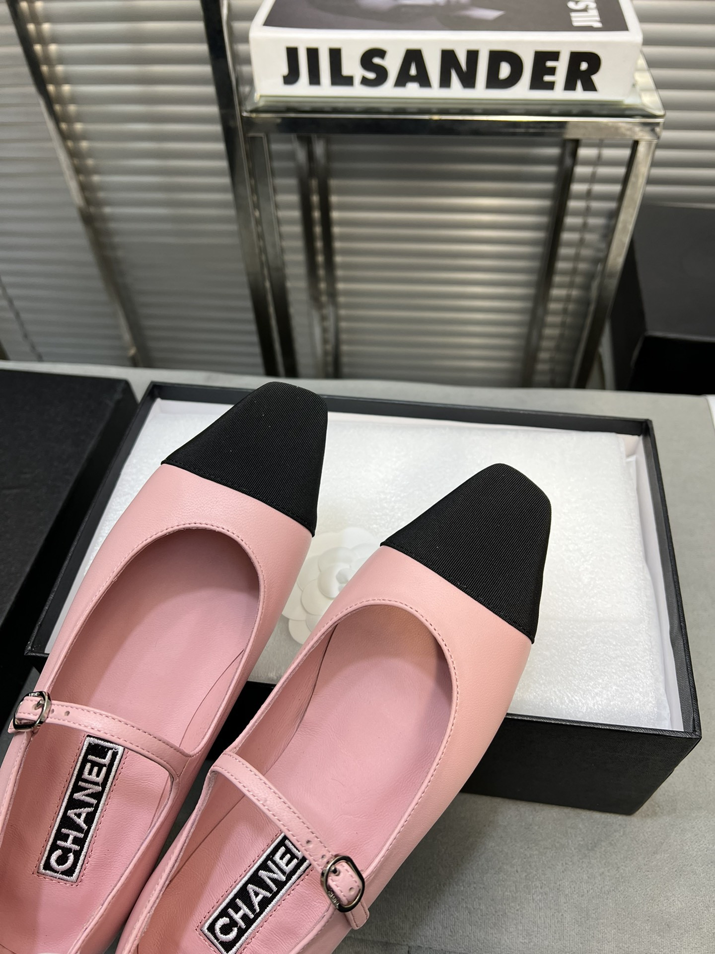 UA Ch*el MARY JANES Lambskin