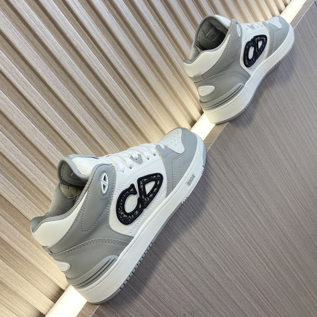 UA D*0r B57 Mid-Top Sneaker Gray and White