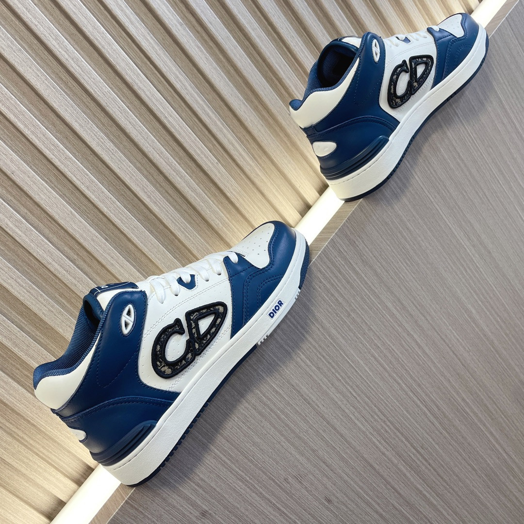 UA D*0r B57 Mid-Top Sneaker Navy Blue and White