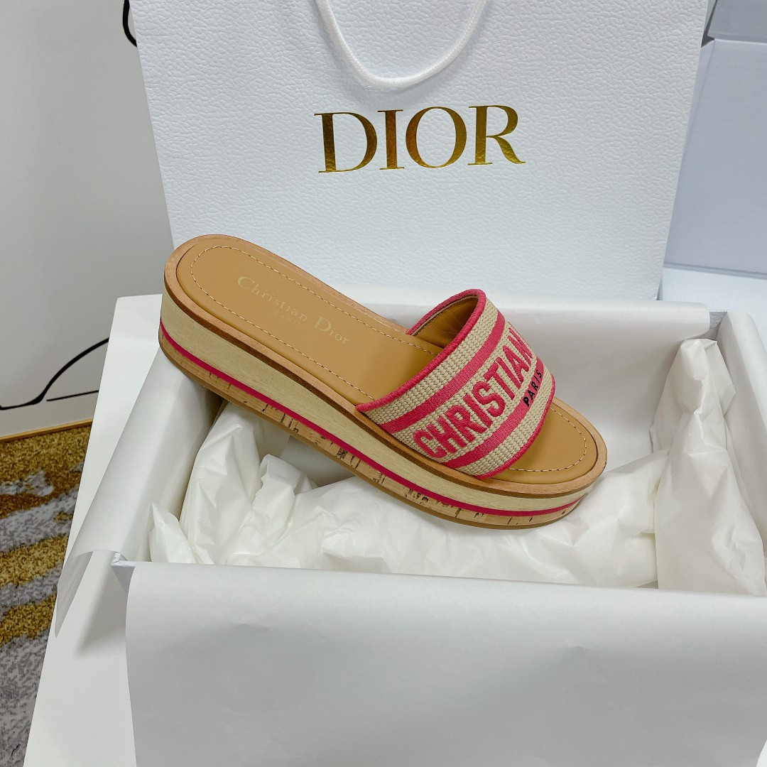 UA D*0riviera Dway Platform Slide Candy Pink