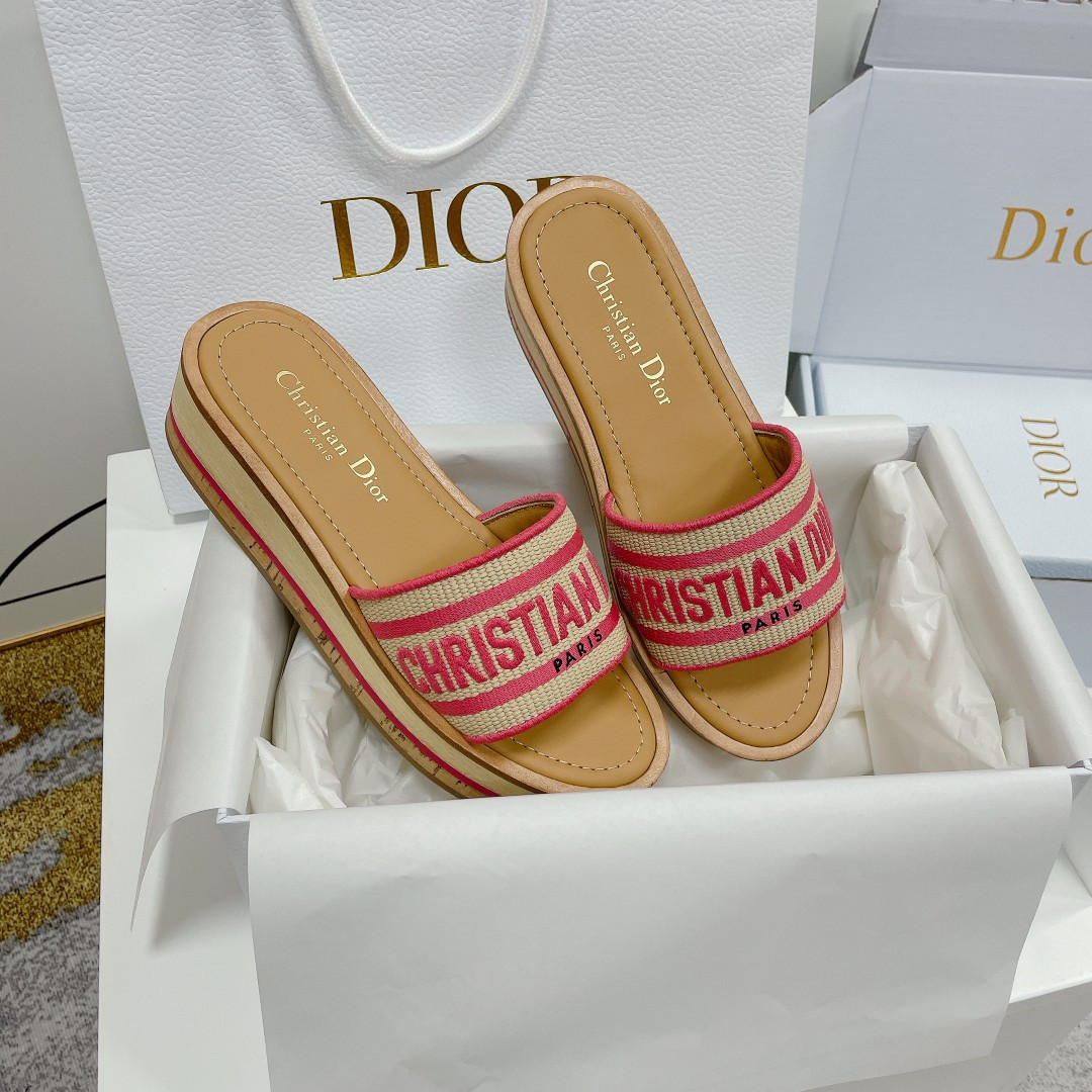 UA D*0riviera Dway Platform Slide Candy Pink