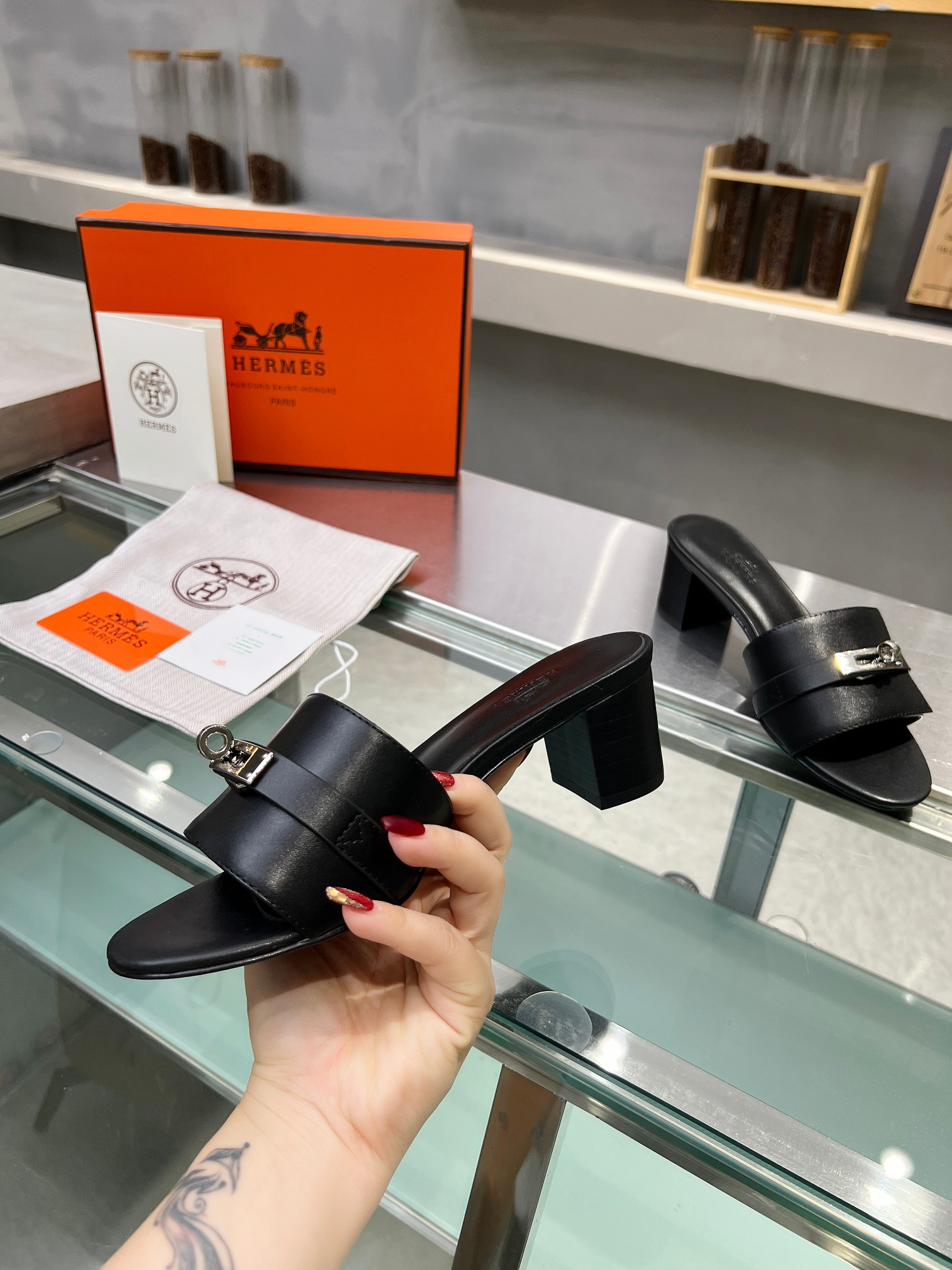 UA Hermès Gigi 50 sandal