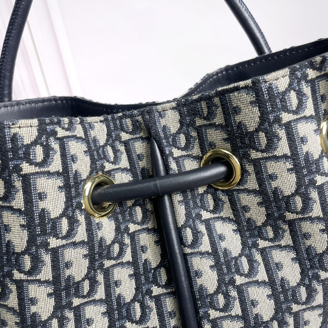 Medium D*0r Nolita Bag Blue D*0r Oblique Jacquard 10.5 x 10 x 2 inches