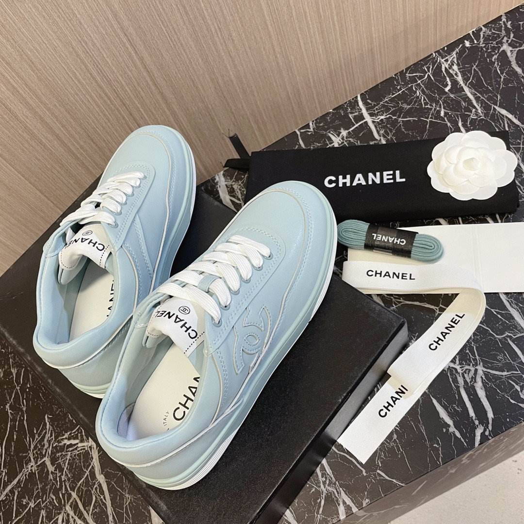 UA Ch*el SNEAKERS calfskin