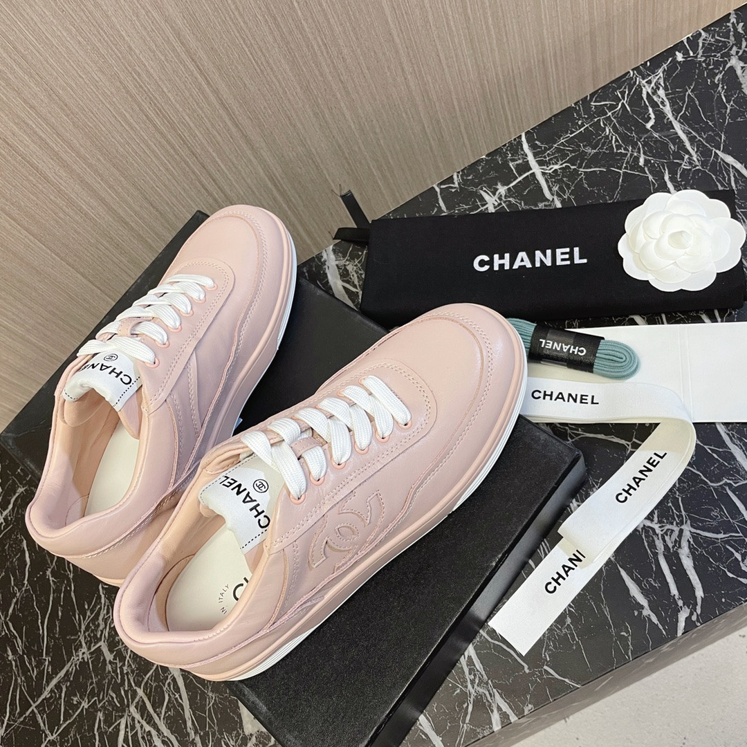 UA Ch*el SNEAKERS calfskin