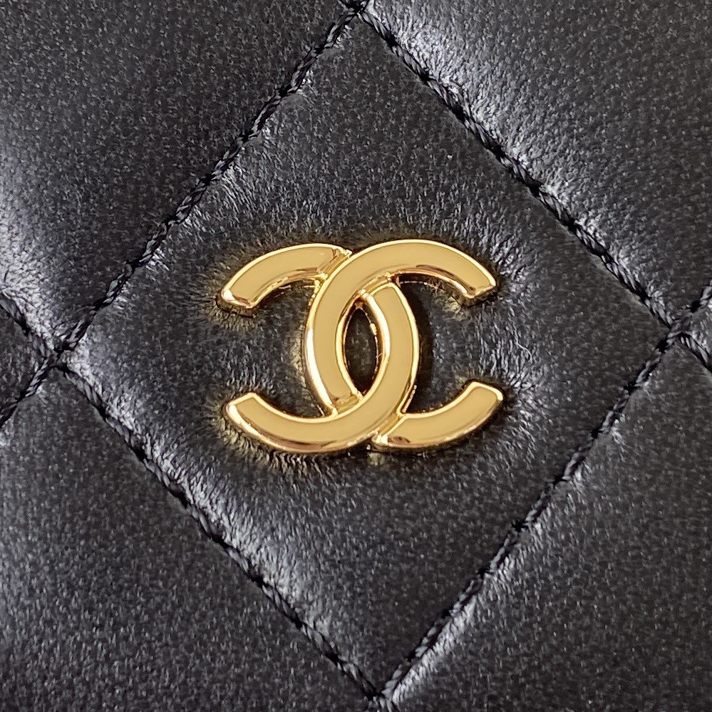 Ch*el WALLET ON CHAIN 12.3 × 19.2 × 3.5 cm
