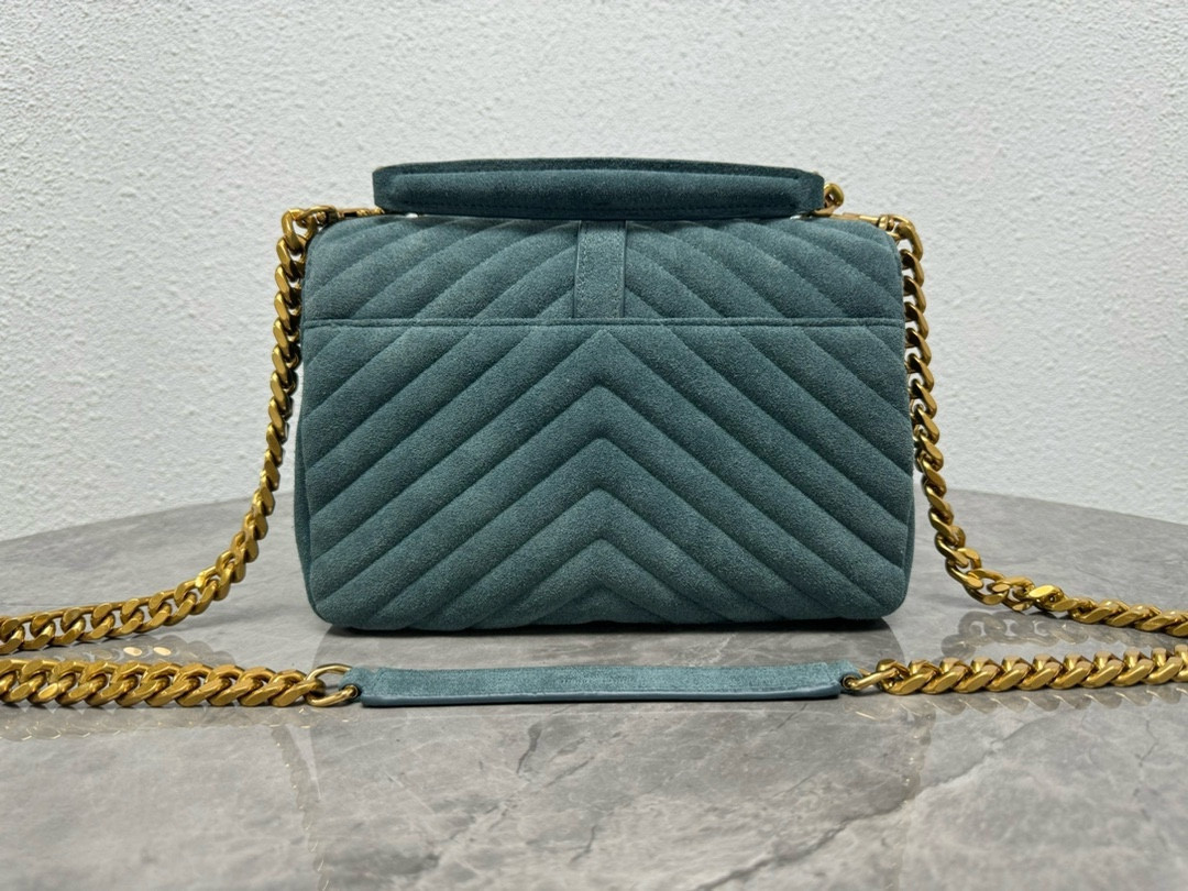 Y*L LOULOU QUILTED SUEDE 23x17x9cm