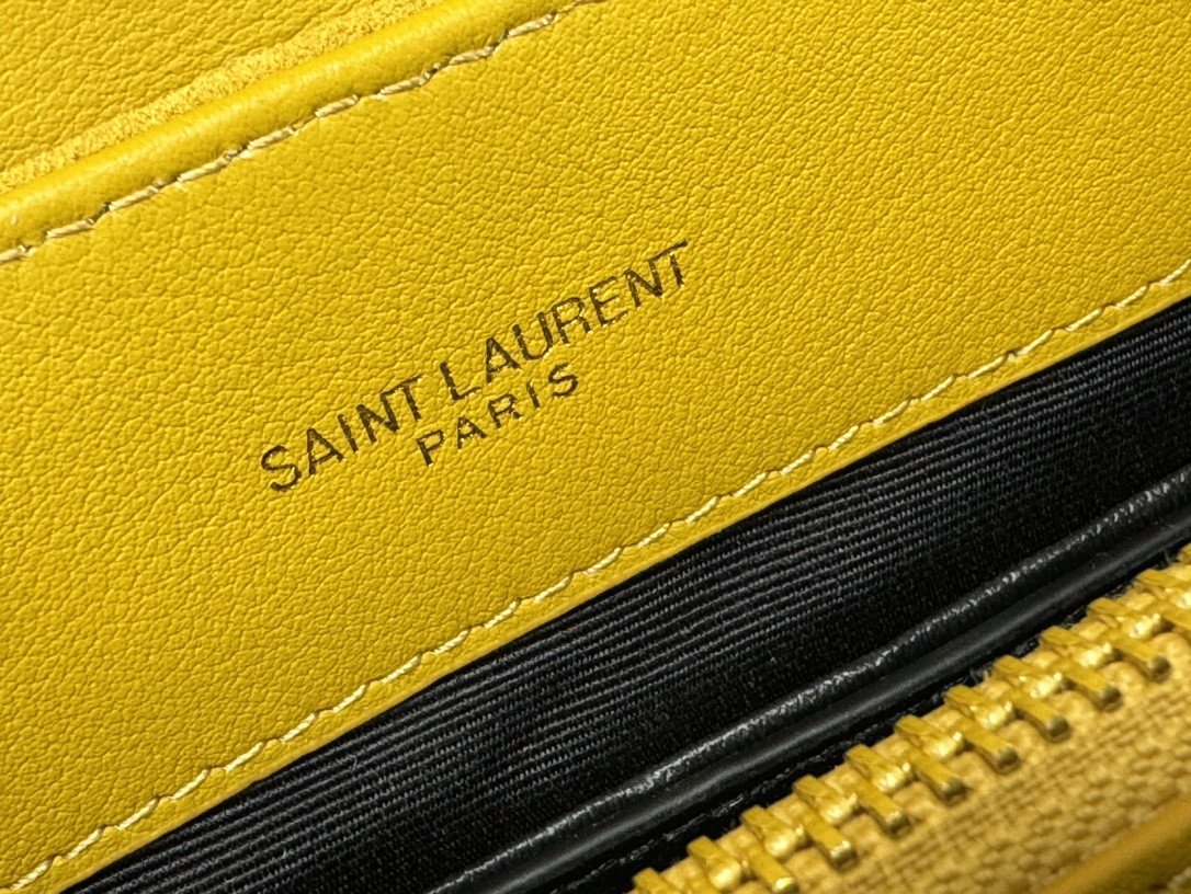 Y*L LOULOU QUILTED SUEDE 23x17x9cm