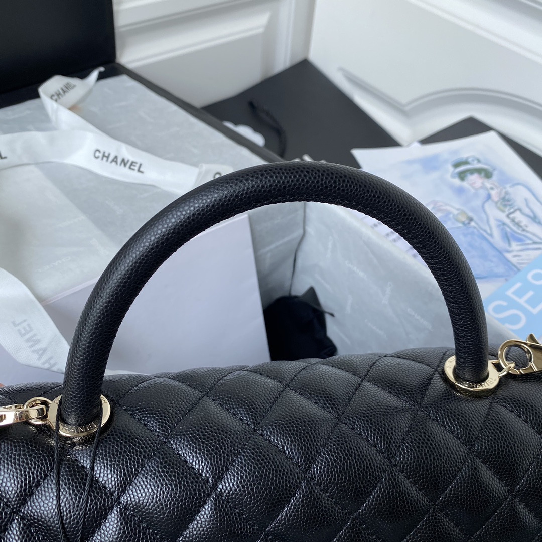 Ch*el Coco Handle Bag 28cm