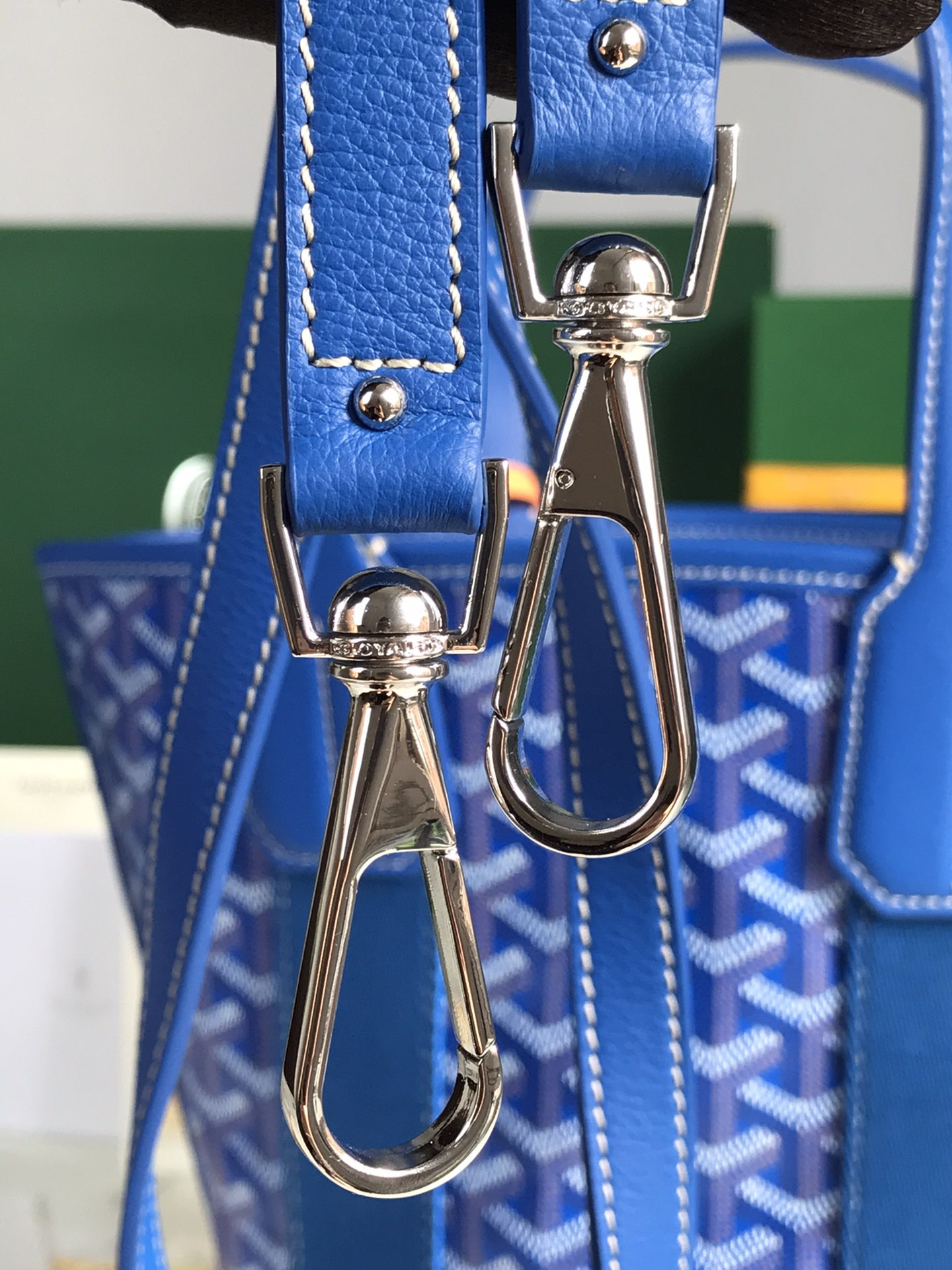 Go*ard Go*ardine Belharra PM Coral Tote Palladium Hardware 18x14x23cm