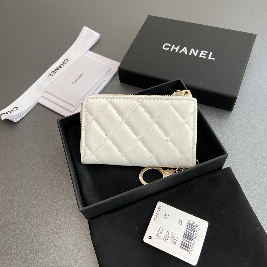 Ch*el Card holder 11.5×7.5×1.5cm