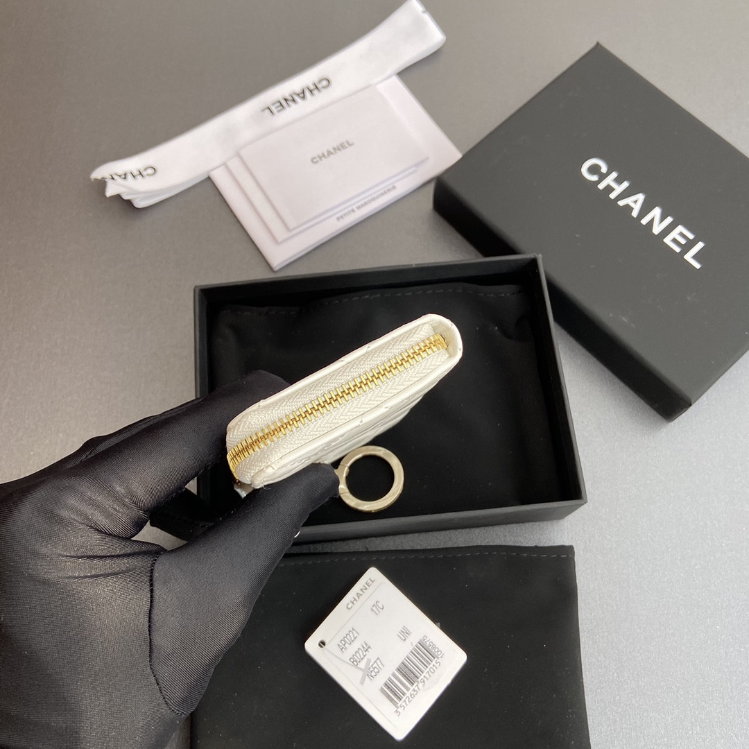 Ch*el Card holder 11.5×7.5×1.5cm