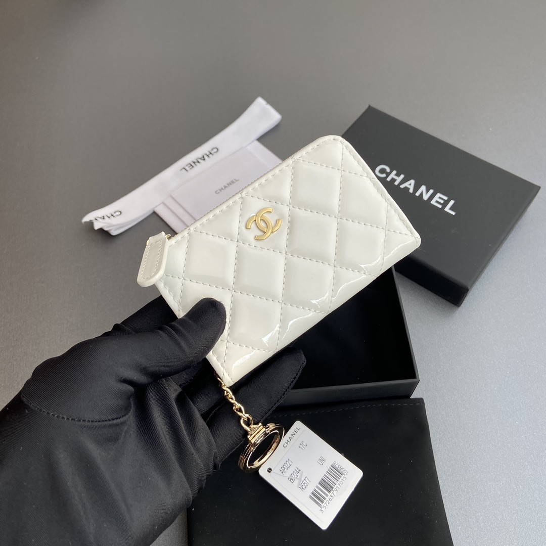 Ch*el Card holder 11.5×7.5×1.5cm
