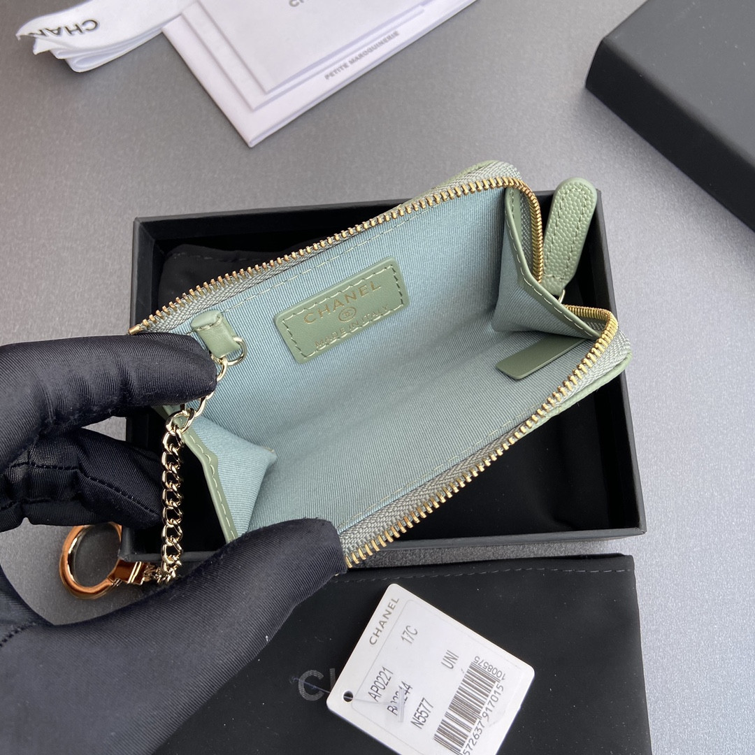 Ch*el Card holder 11.5×7.5×1.5cm