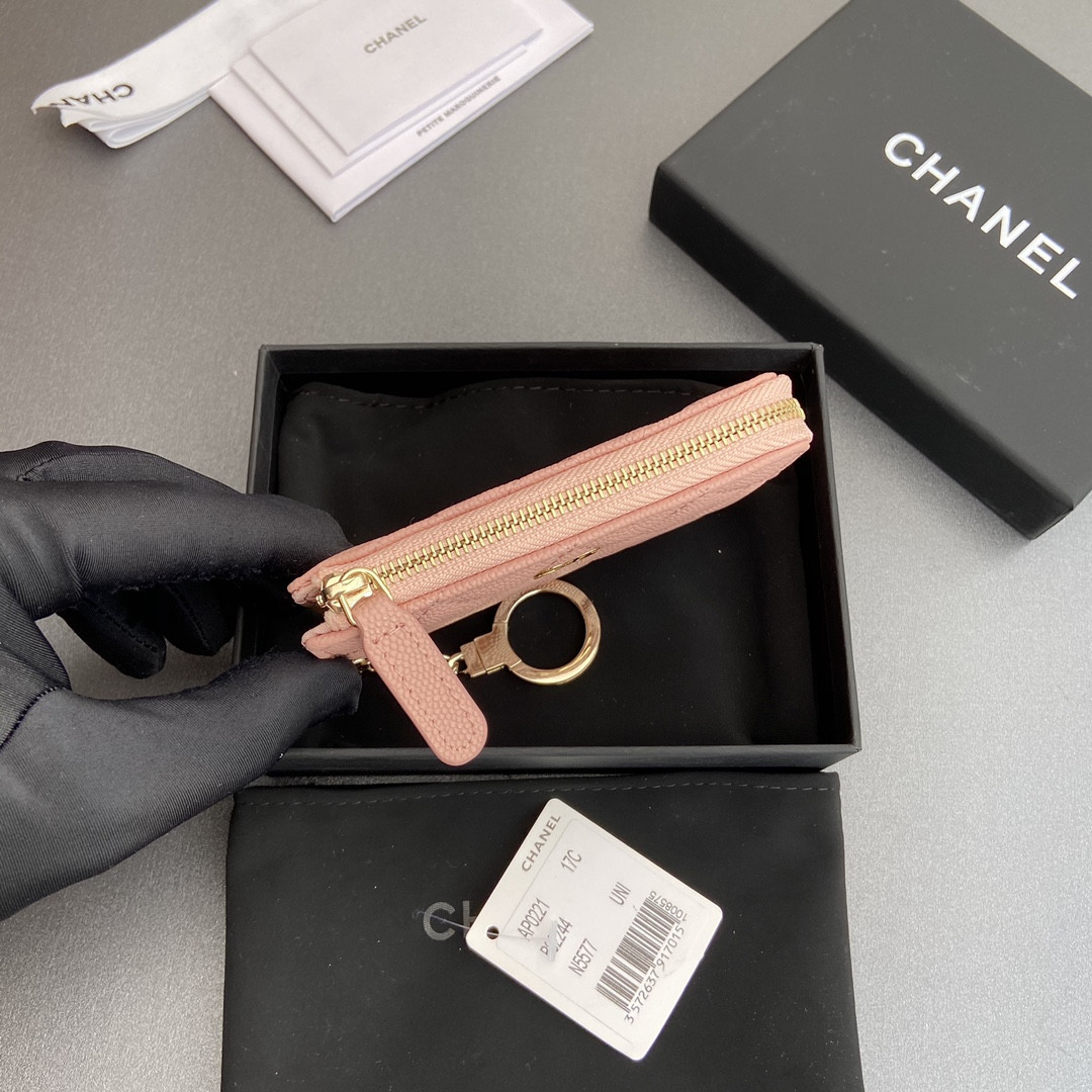 Ch*el Card holder 11.5×7.5×1.5cm