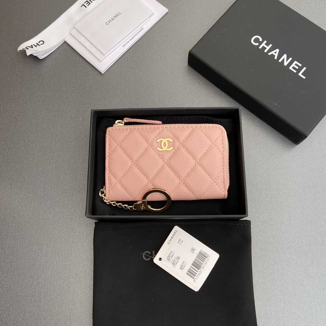 Ch*el Card holder 11.5×7.5×1.5cm