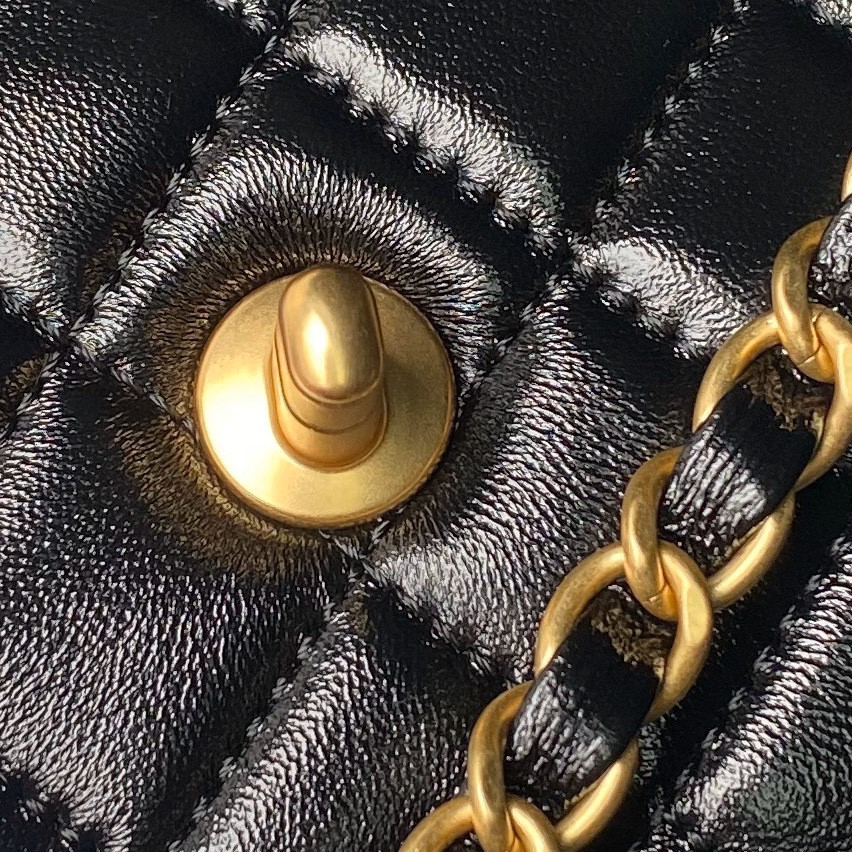 Ch*el Flap Handbag 22.5×7×14.5cm