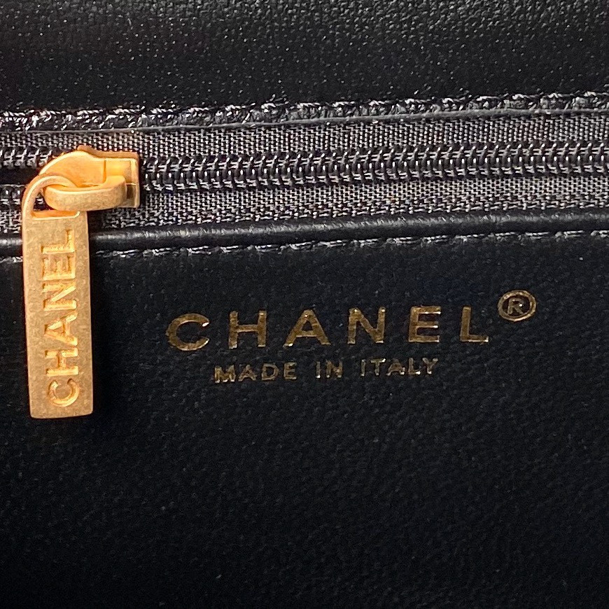 Ch*el Flap Handbag 22.5×7×14.5cm