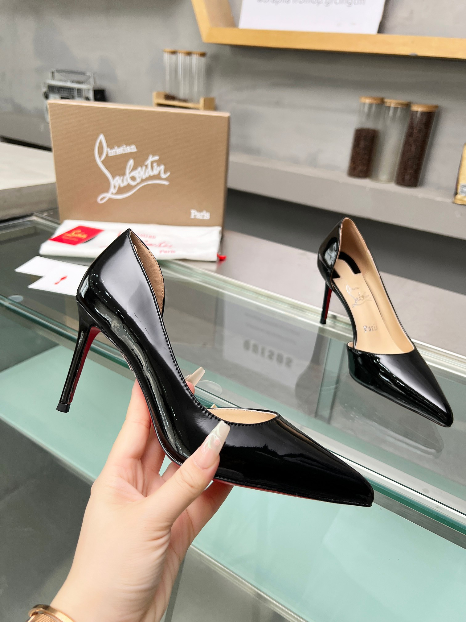 UA Ch**an Louboutin CL red-bottom shoes