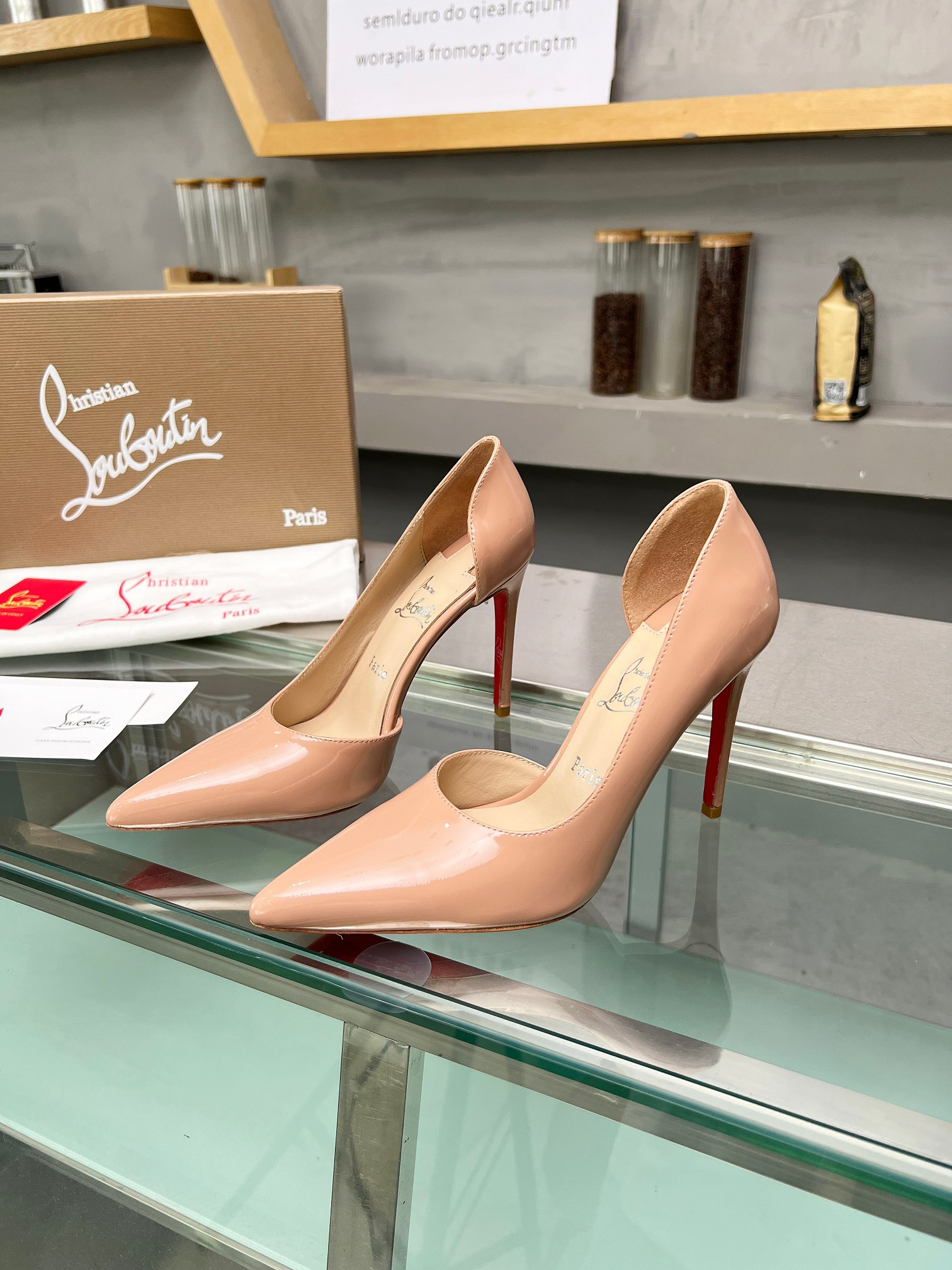 UA Ch**an Louboutin CL red-bottom shoes