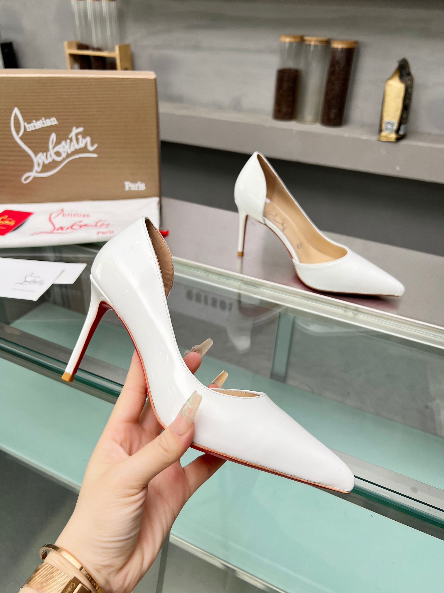 UA Ch**an Louboutin CL red-bottom shoes