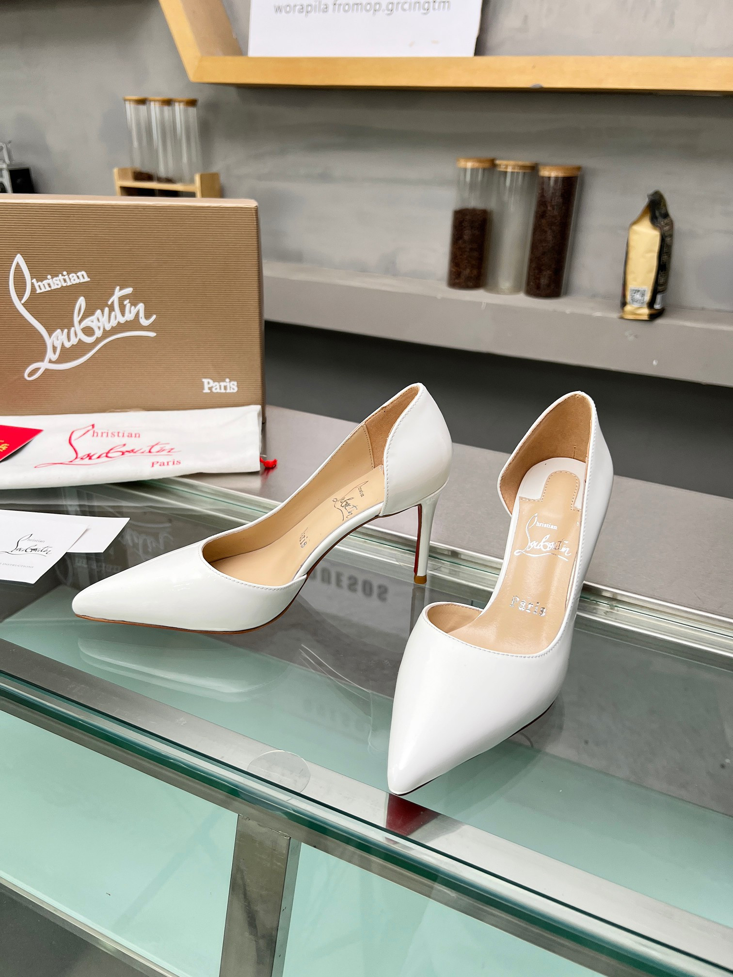 UA Ch**an Louboutin CL red-bottom shoes