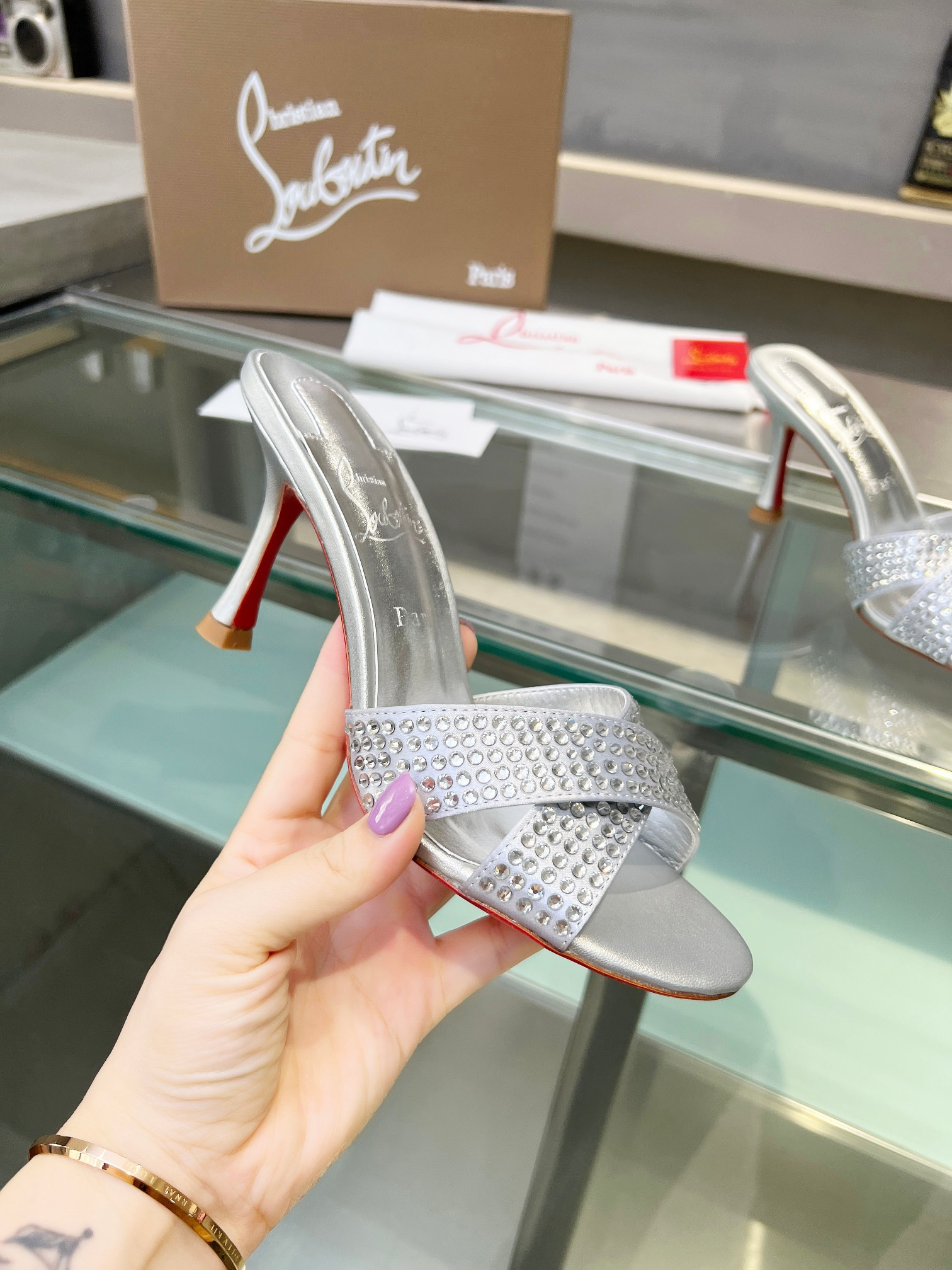 UA Ch**an Louboutin CL red-bottom shoes