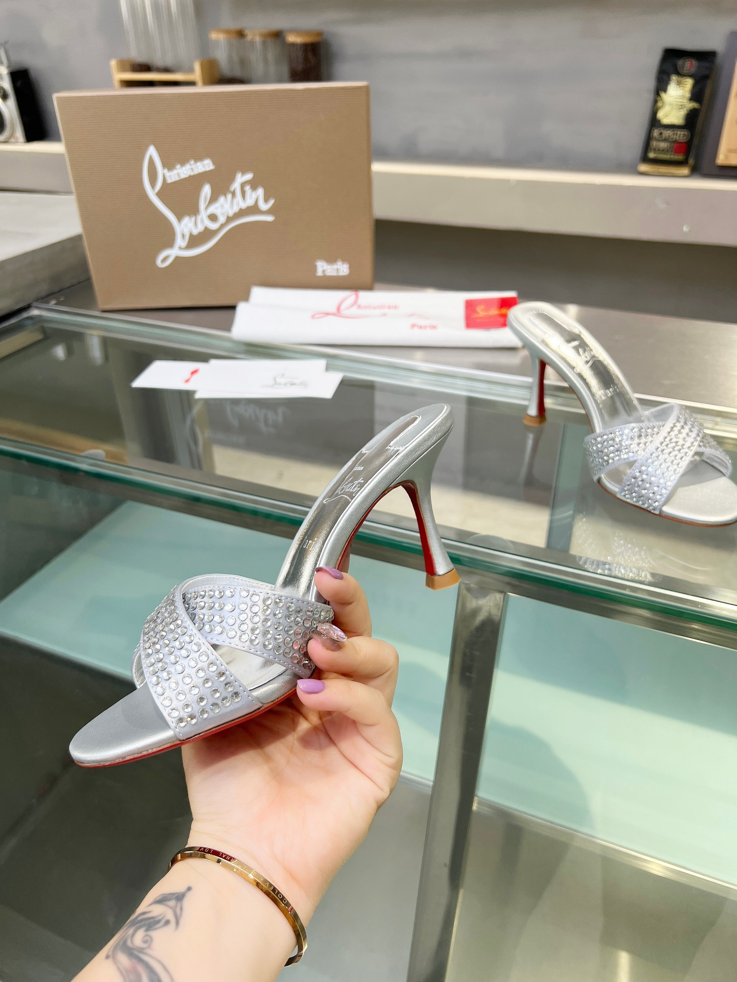 UA Ch**an Louboutin CL red-bottom shoes