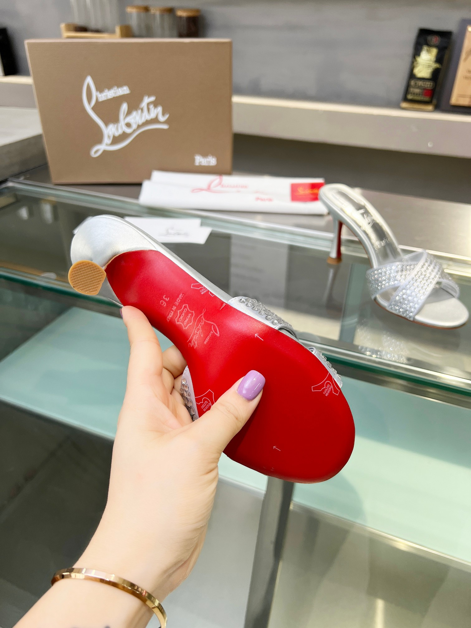 UA Ch**an Louboutin CL red-bottom shoes