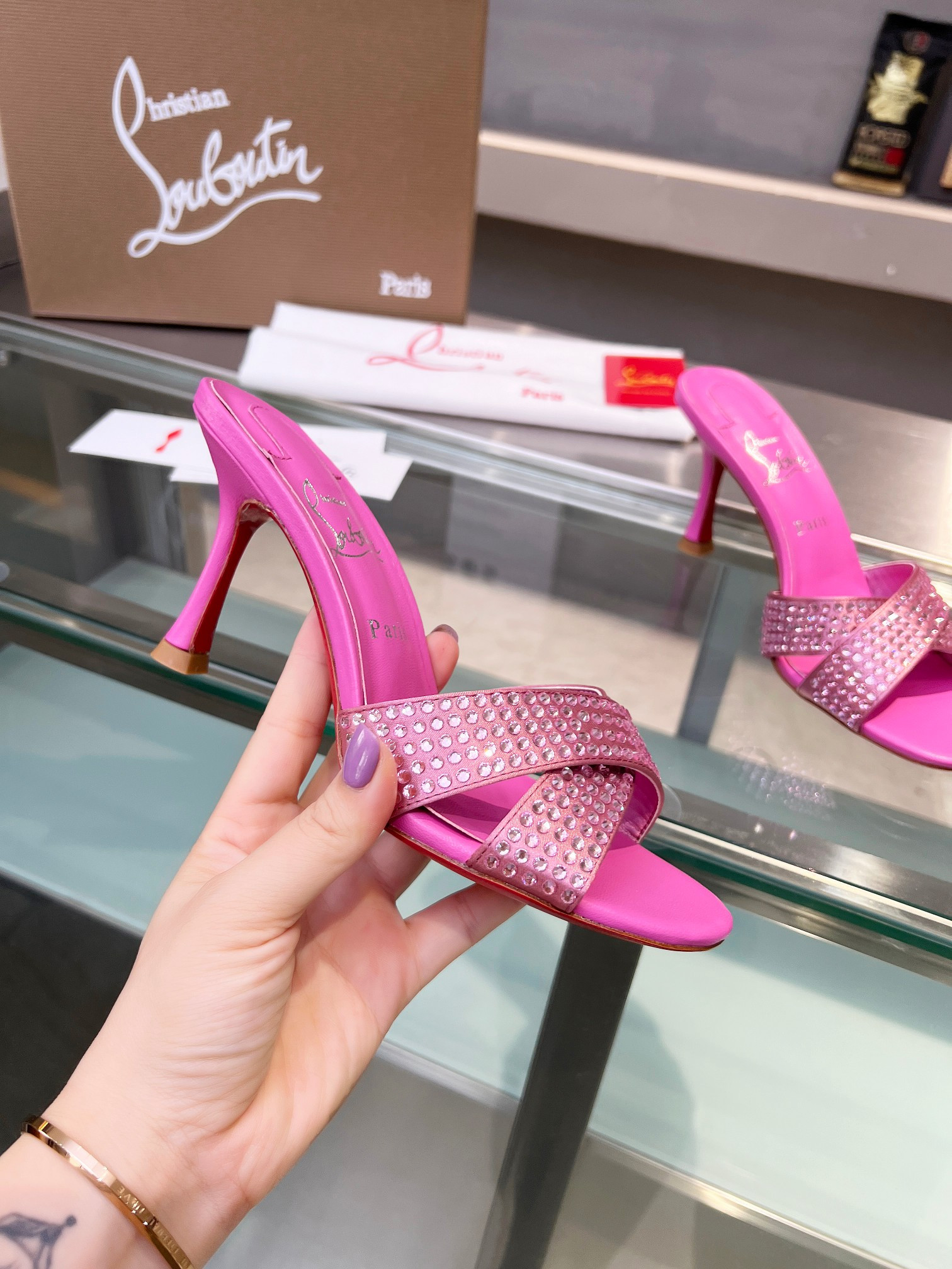 UA Ch**an Louboutin CL red-bottom shoes
