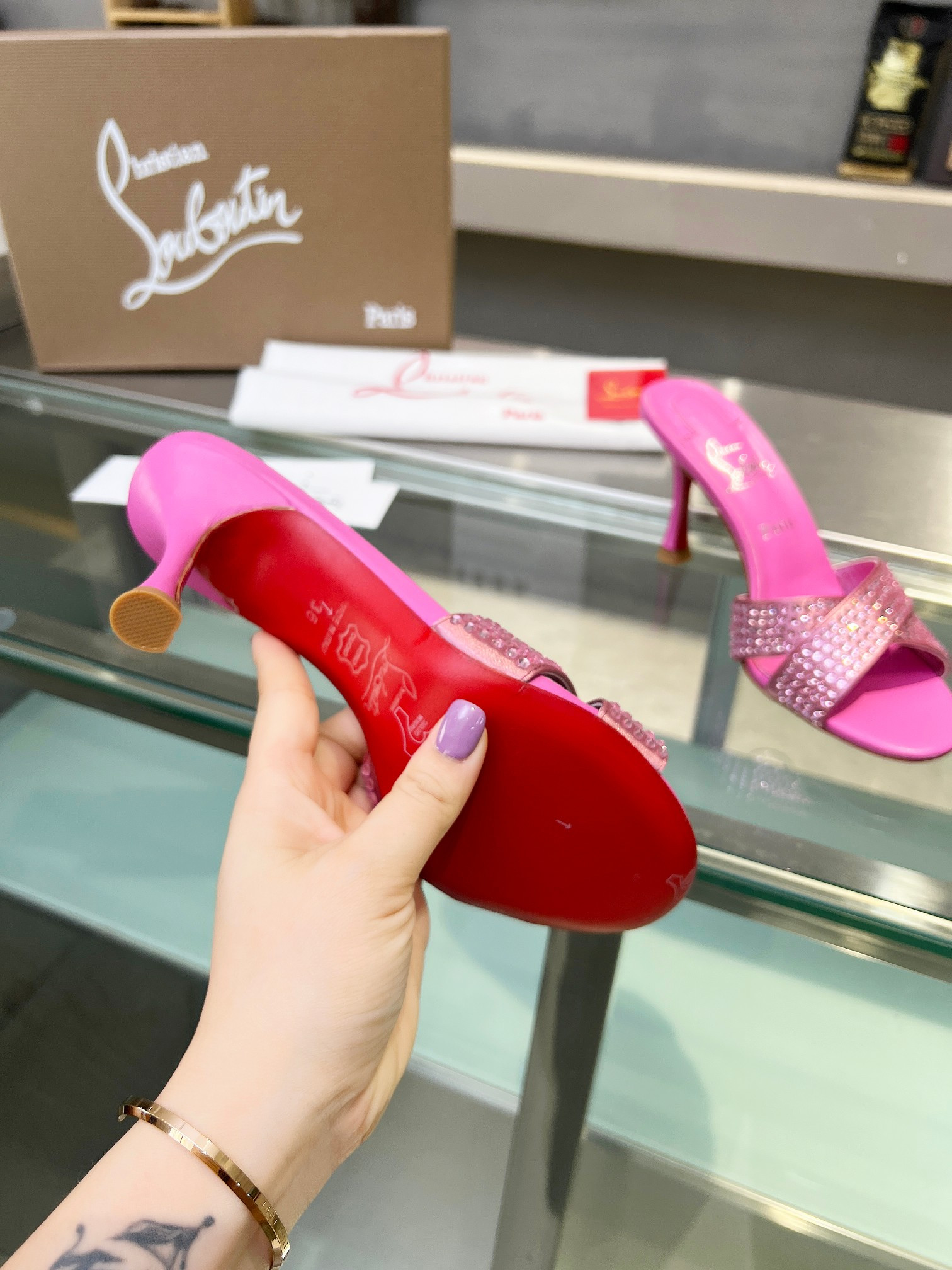 UA Ch**an Louboutin CL red-bottom shoes
